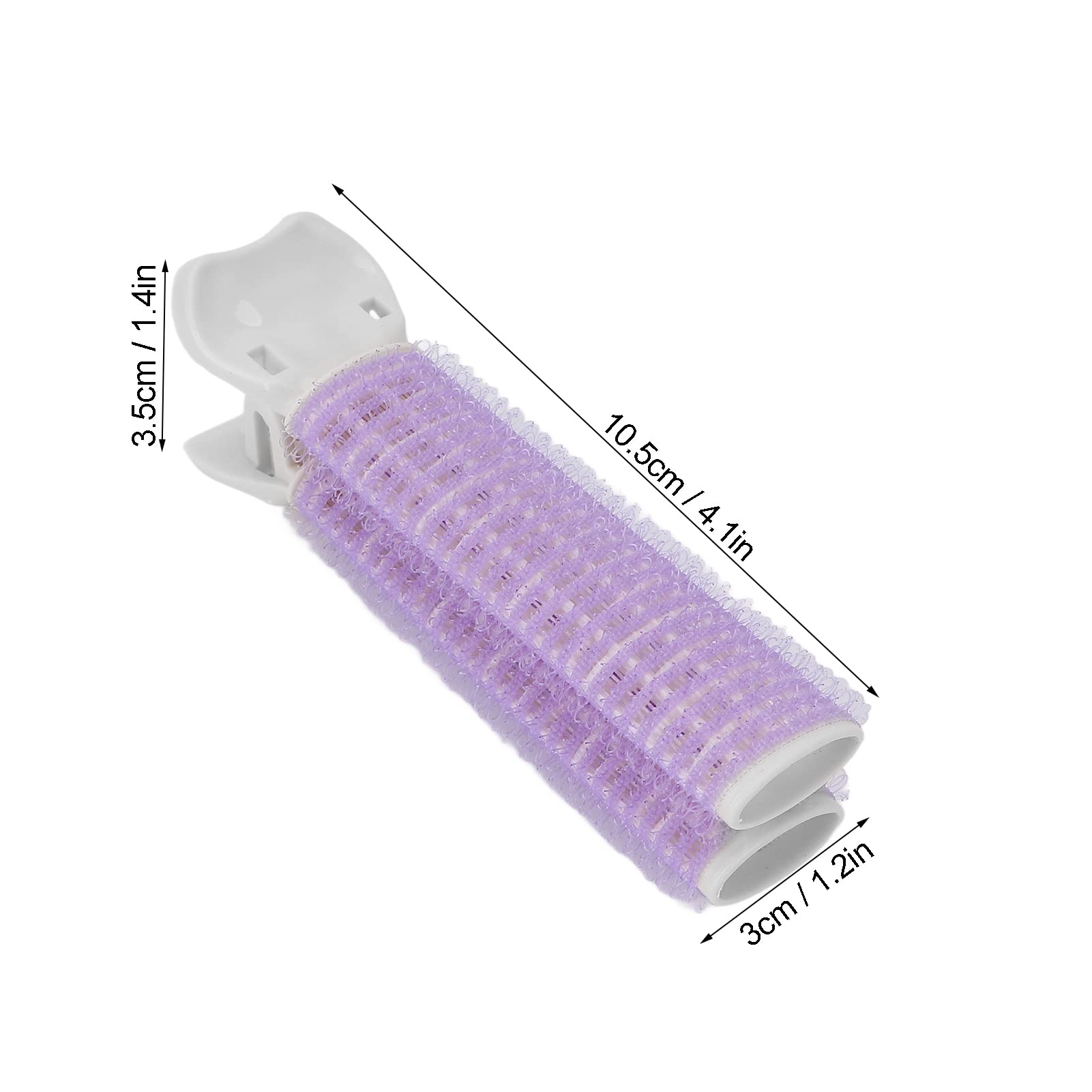 Professional Hair Rollers with Clips - Volumizing Hair Root Curlers for Home & Salon Use | Compact Hair Volume Booster for Styling & Root Lift (Purple)