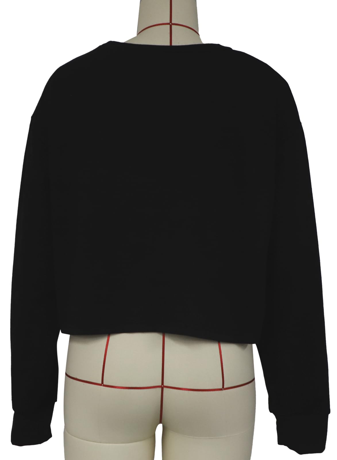 Sumtory Women's Long Sleeve Crewneck Sweatshirt - Loose Fit Letter Print Pullover Crop Top | Casual Streetwear, Fall Winter Fashion, Lounge Wear, Gym Outfit