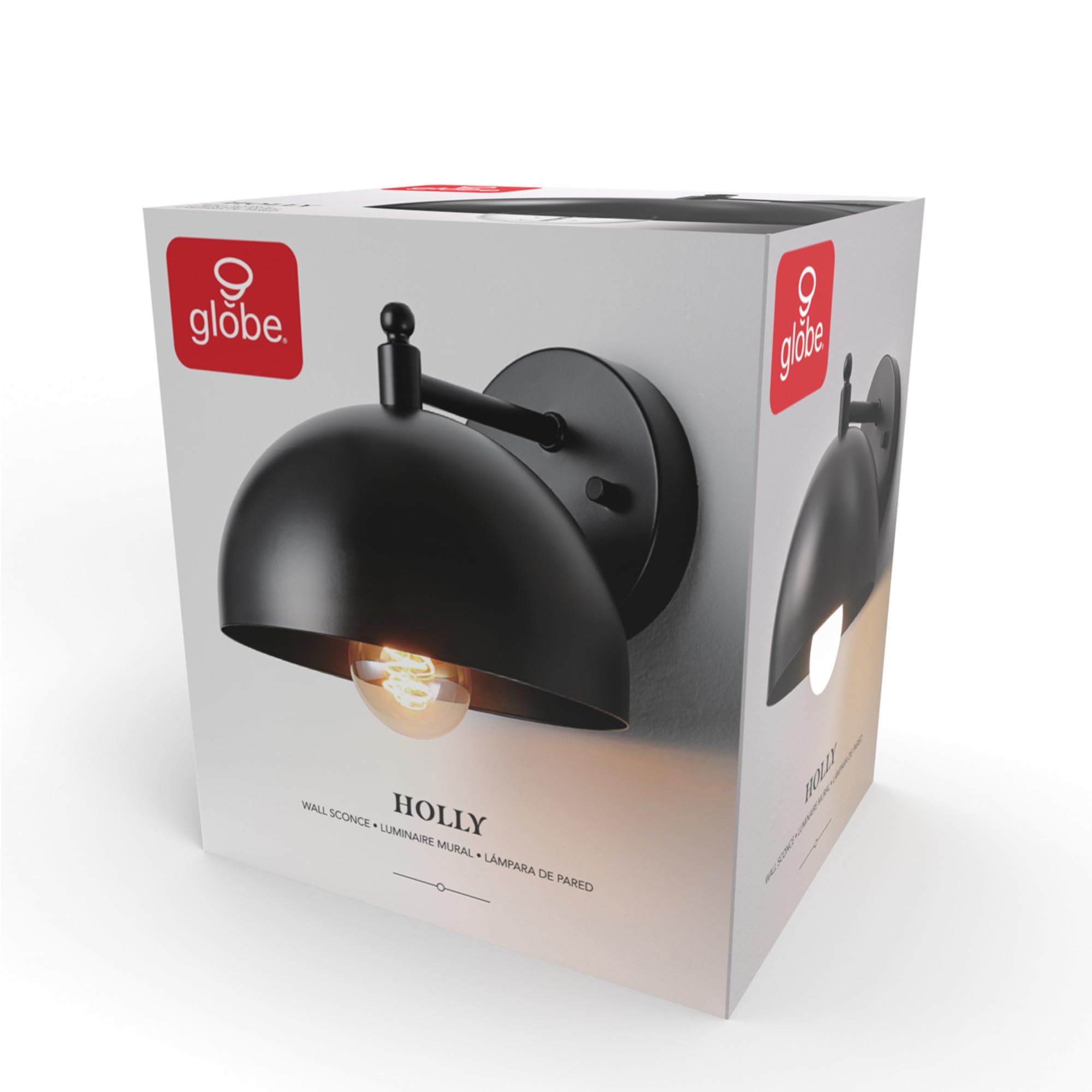 Matte Black Wall Sconce with E26 Socket - Bedroom & Living Room Lighting