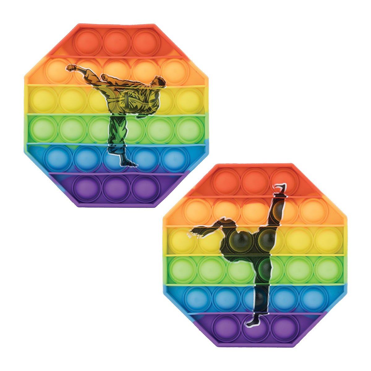 Martial Arts Pop Its - Stress Relief Fidget Toys for Kids & Adults - Perfect for Anxiety Relief, Focus Training & Martial Arts Enthusiasts - Great for Home, Office & Dojo Use