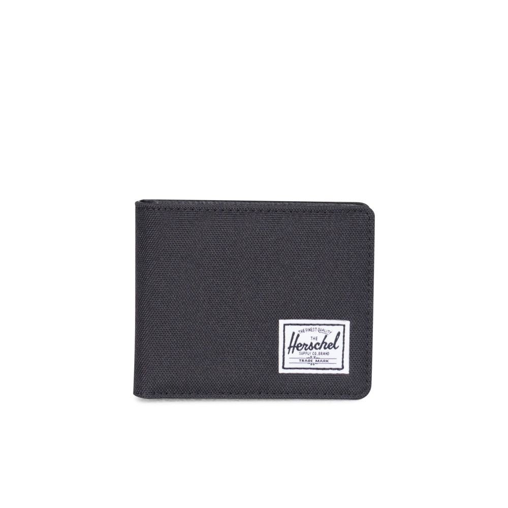 Herschel Hank Wallet for Men & Women - Slim RFID Blocking Leather Bifold Wallet in Black | Perfect for Everyday Use, Travel & Gift Giving