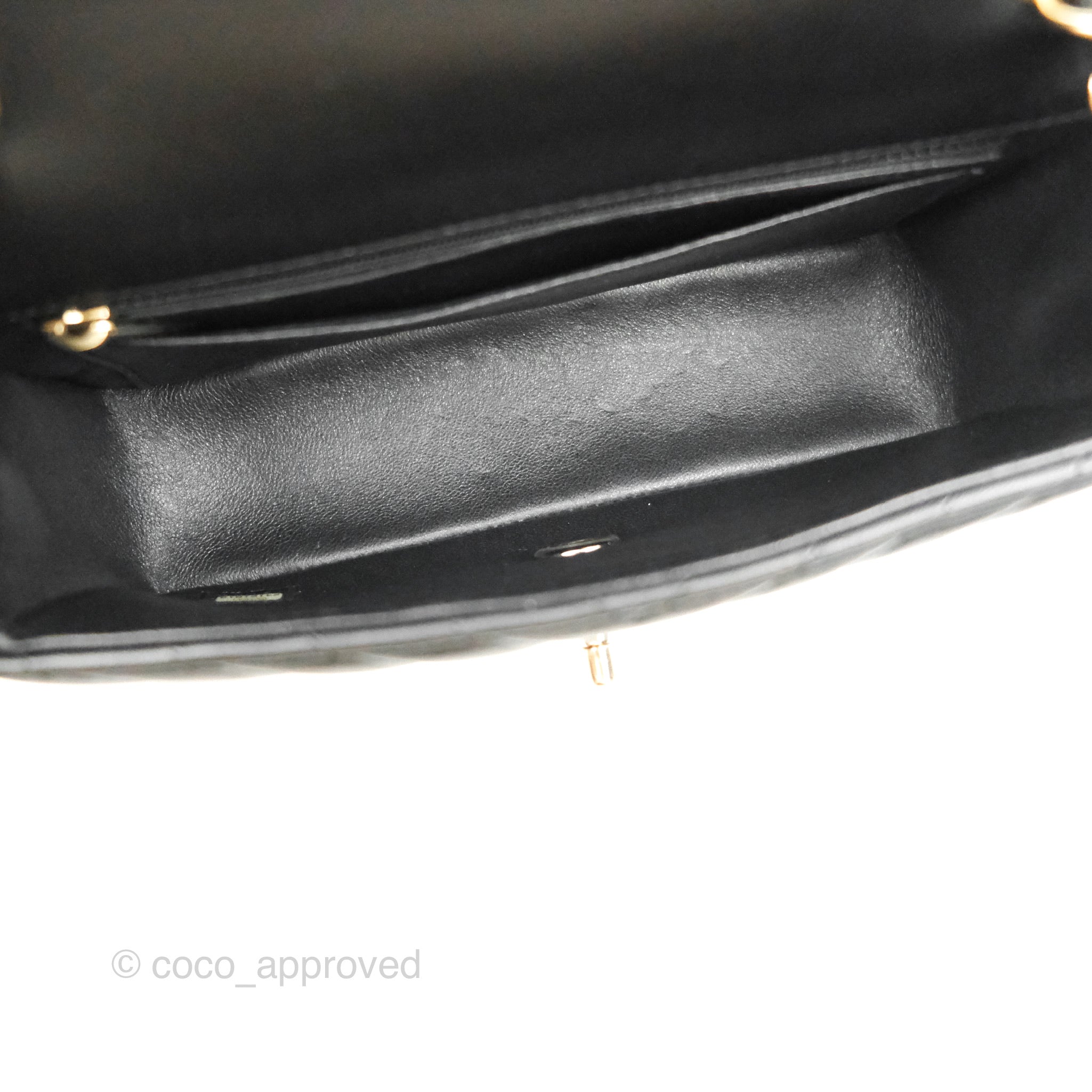 Chanel Chevron Mini Rectangular Flap Bag in Black Lambskin Leather with Gold Hardware - Perfect for Evening Events & Luxury Fashion Accessories