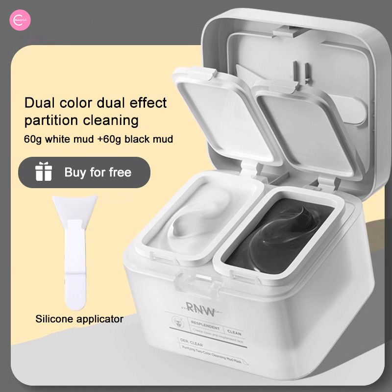 RNW Dual Action Purifying Clay Mask - Deep Cleansing & Pore Minimizing Facial Treatment for Acne Prone & Oily Skin | Perfect for Weekly Detox & Spa Night Self Care Routine