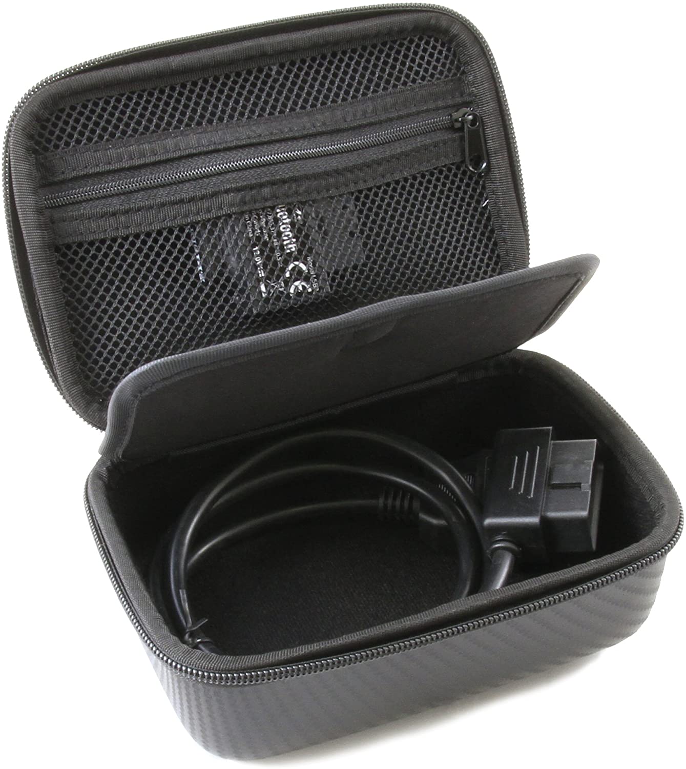CASEMATIX Travel Case for BlueDriver Bluetooth OBDII Scan Tool - Protective Storage with Male to Female Extension Cable & Diagnostic Extender | Perfect for Car Diagnostics, Road Trips & Auto Repair Shops