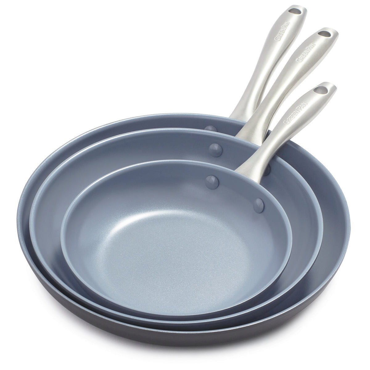 Premium Lima Ceramic Nonstick Frypan Set - 8, 10 & 12 Inch Cookware for Healthy Cooking | Perfect for Frying, Sautéing & Stir-Frying in Modern Kitchens