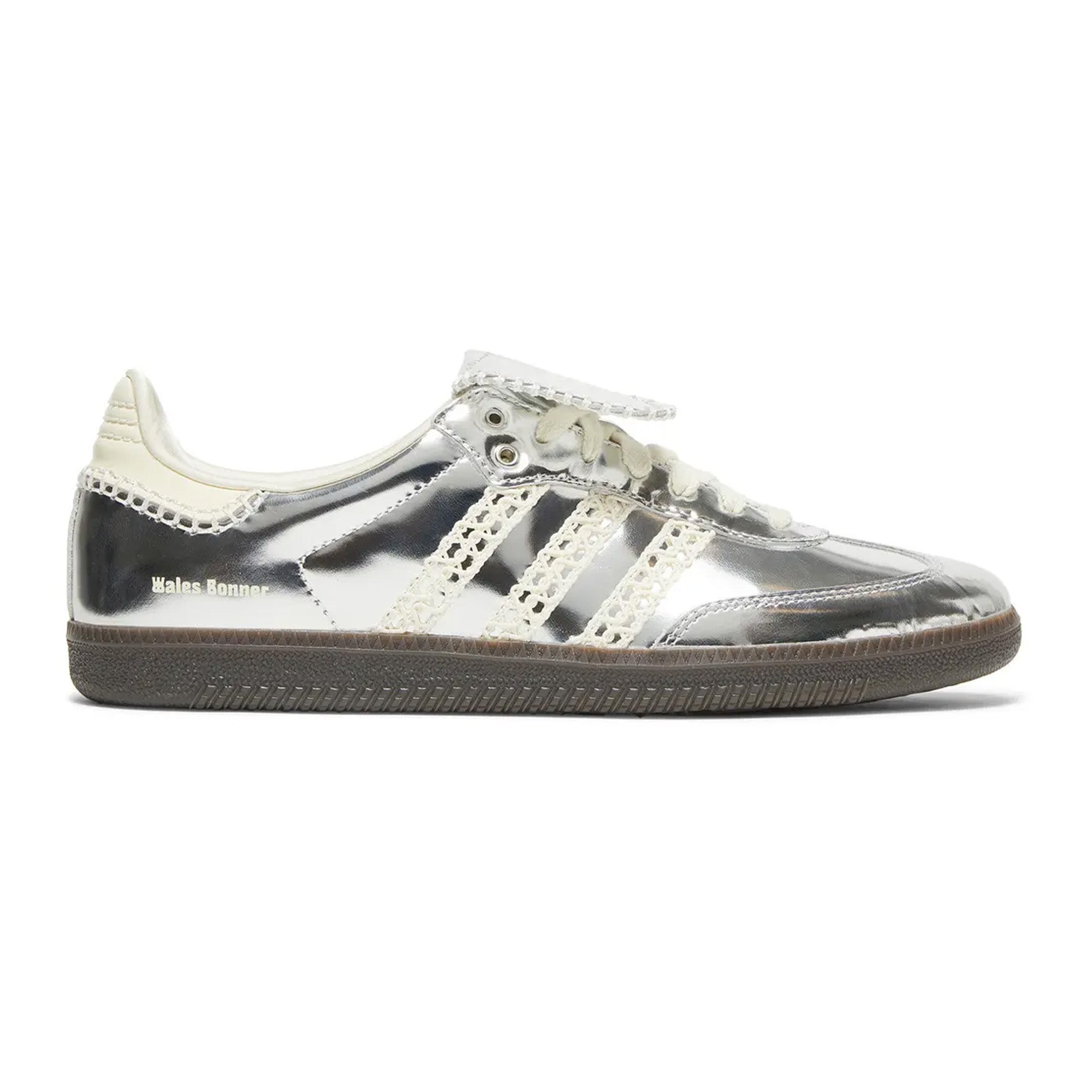 Adidas Samba Wales Bonner Silver Sneakers 2023 - Classic White & Silver Leather Low-Top Shoes for Men & Women | Perfect for Casual Wear, Street Style & Everyday Comfort