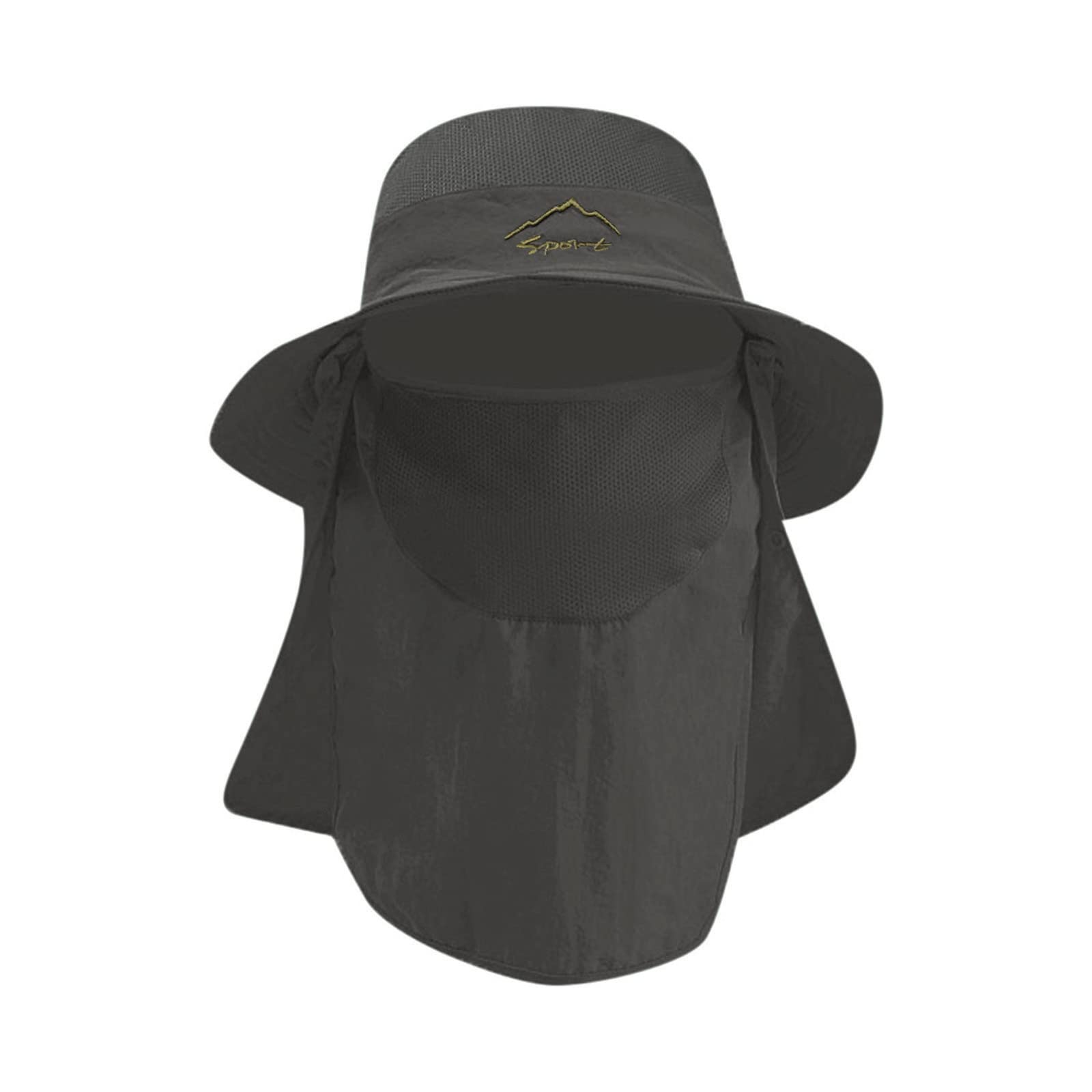 Quick Dry Fishing & Hunting Hat for Men - UV Protection Sun Cap with Face & Neck Cover - Outdoor Baseball Cap for Fishing, Hunting & Hiking