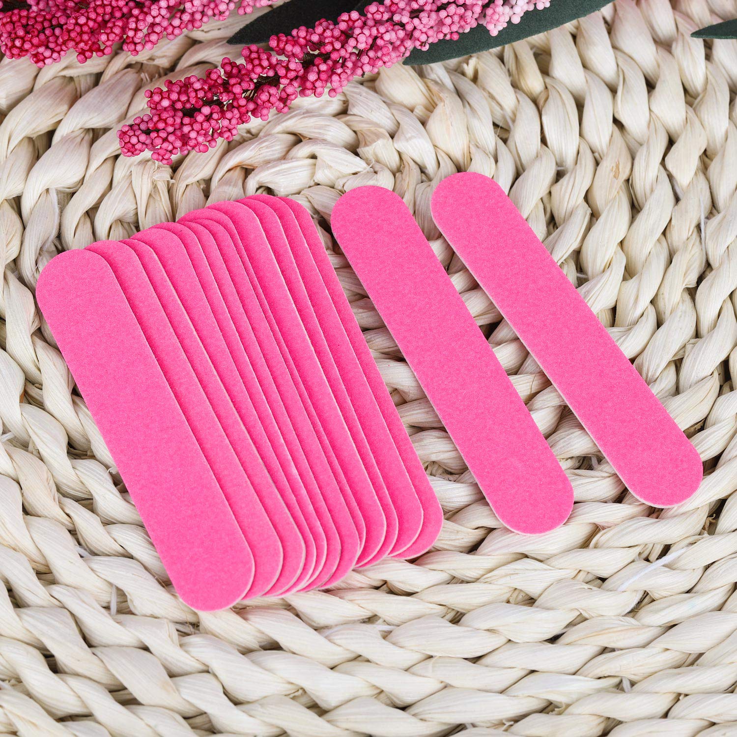 Tbestmax 200-Pack Disposable Mini Nail Files - 3.4 Inch Double Sided Emery Boards, 150 Grit Nail Buffers for Manicure & Pedicure - Perfect for Home, Salon, Travel & Nail Care Kits