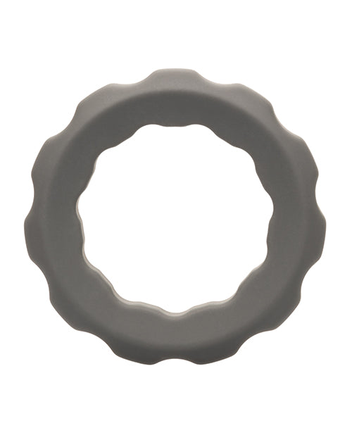 Alpha Liquid Silicone Erect Ring - Grey | Stretchy Cock Ring for Enhanced Pleasure & Performance | Perfect for Couples & Solo Play