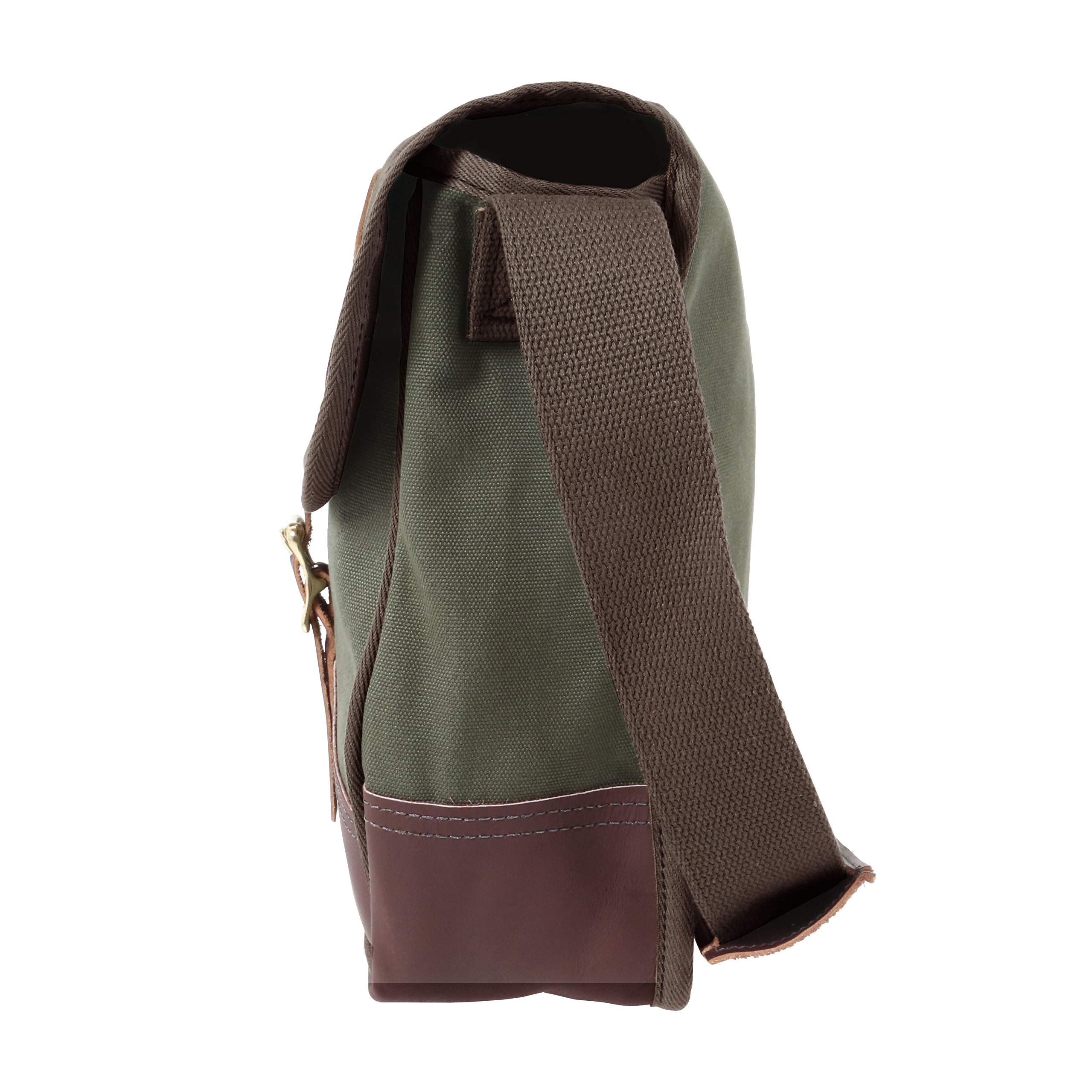 Duluth Pack Deluxe Book Bag - Premium Canvas & Leather Backpack for School, Work & Travel - Durable Laptop Bag for Students & Professionals