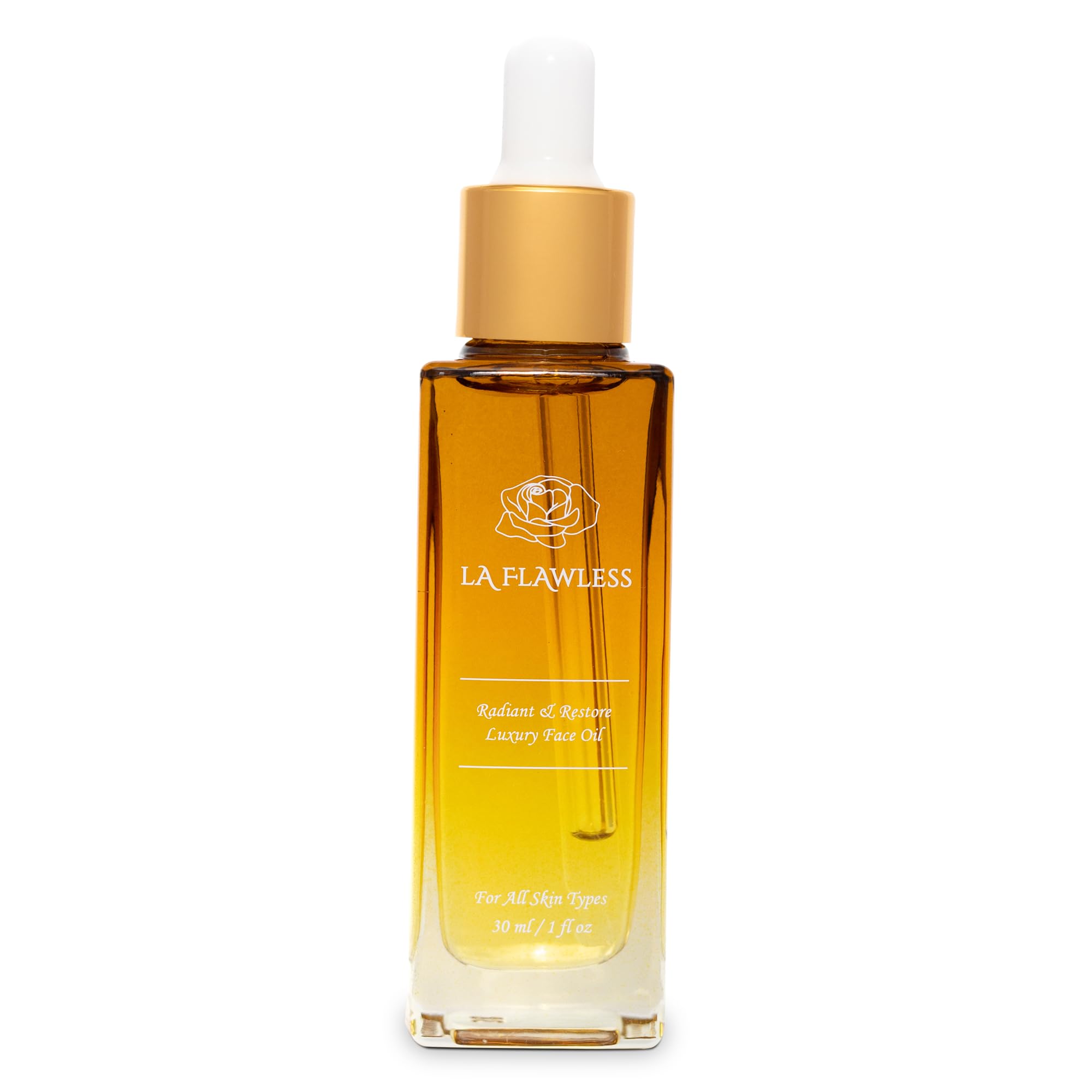 Radiant & Restore Organic Luxury Face Oil - Lightweight Moisturizing Oil for Dry Skin, Anti-Aging, Hydration & Even Skin Tone - Perfect for Night Routine & Daily Skincare Regimen