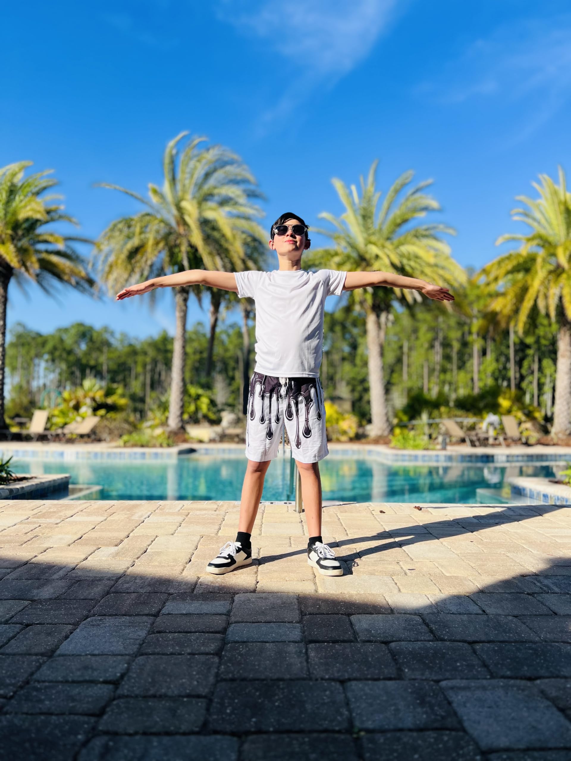 BFUSTYLE Boys Swim Trunks with Mesh Lining - Quick Dry Water Resistant Swim Shorts for Kids Age 5-14 - Perfect for Beach, Pool, and Summer Water Activities