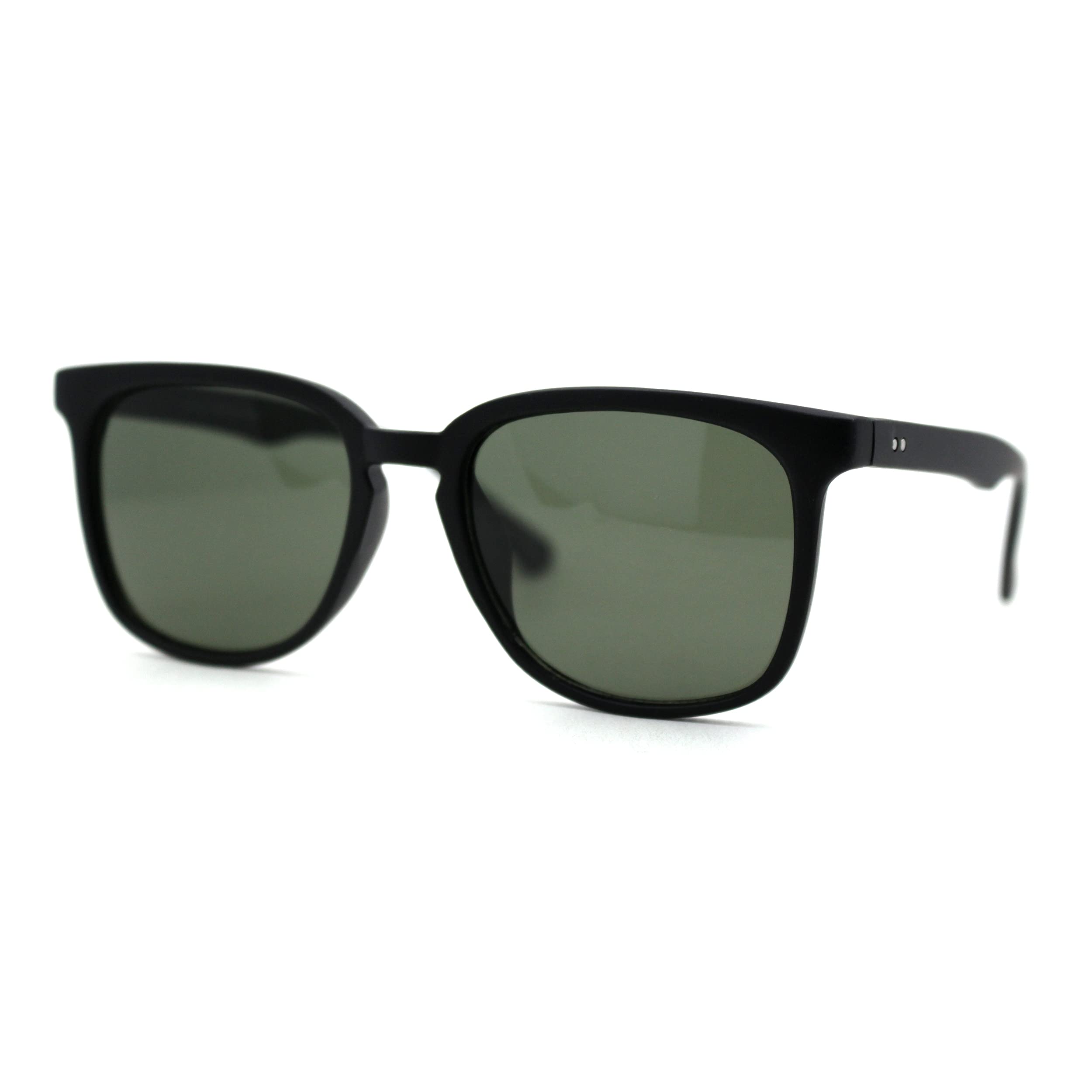 Vintage Hipster Rectangular Keyhole Sunglasses - Classic Horn Rim Frames for Men & Women | Perfect for Outdoor Activities, Driving, and Fashion Accessories