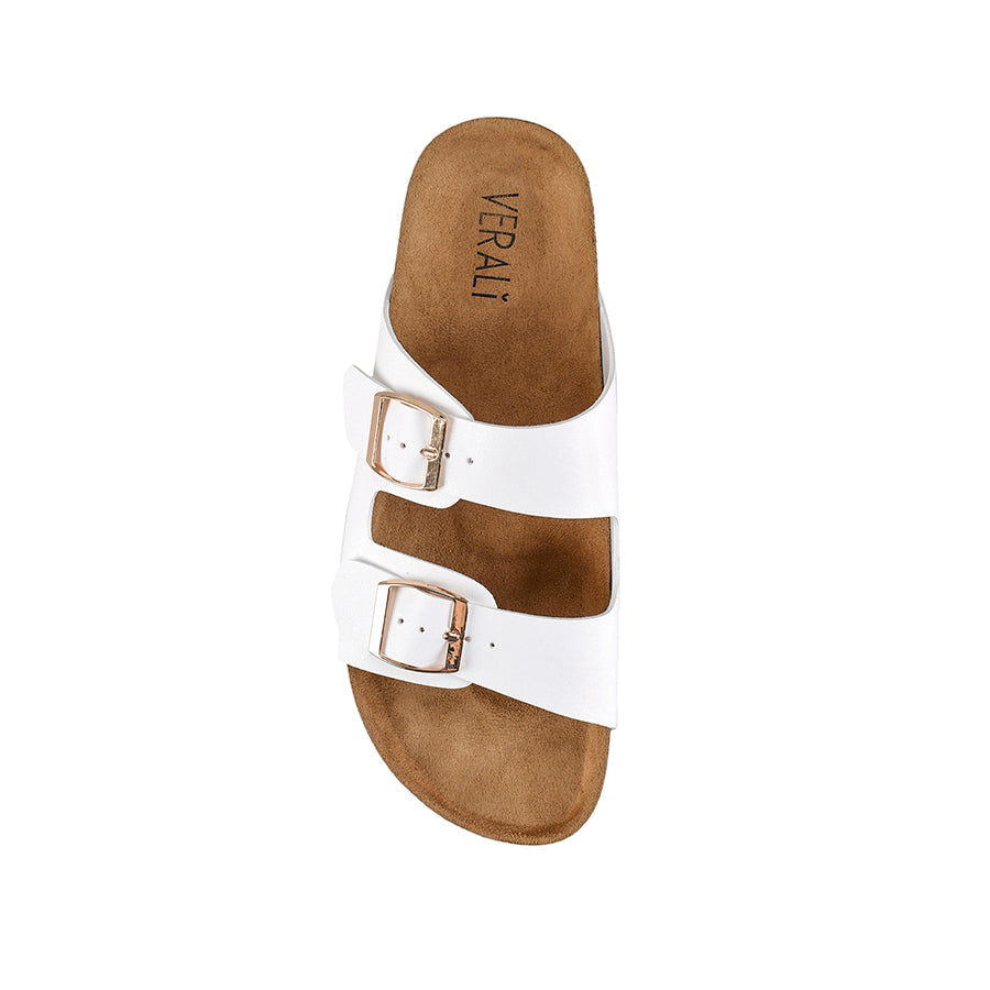 Xylo Comfortable Footbed Slides - White Smooth Sandals for Men & Women | Perfect for Beach, Pool, and Indoor Relaxation