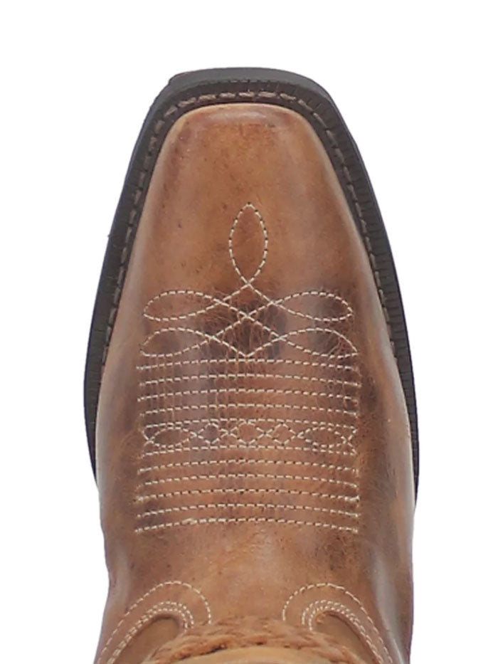 Laredo 51176 Women's Western Leather Boots - Tan Cowboy Boots for Country Style & Outdoor Wear