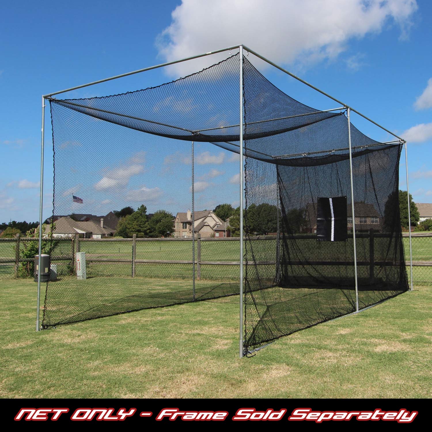 Cimarron Sports 20'x10'x10' Golf Practice Net for Backyard Driving Range - Premium Golf Training Equipment for Home & Outdoor Use | Perfect for Golfers, Driving Practice, Backyard Games & Sports Training