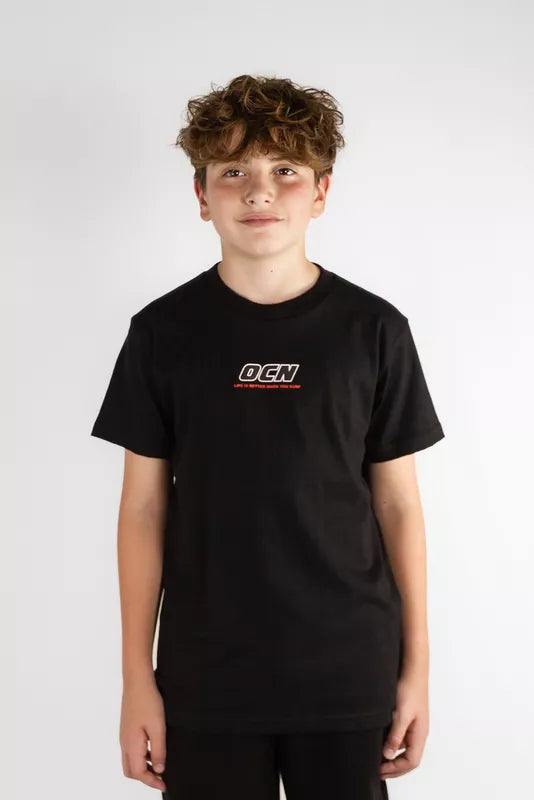 Premium OCN Kids T-Shirt - Black (Size R5) - Soft & Comfortable Cotton Tee for Boys & Girls - Perfect for School, Play & Everyday Wear