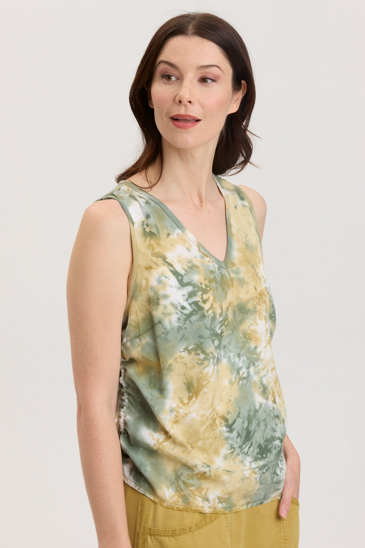 Ileana Tank Top - Soft Lambent Wash Fabric - Stylish Mamoncillo Design - Perfect for Summer Outfits, Beach Wear & Casual Fashion