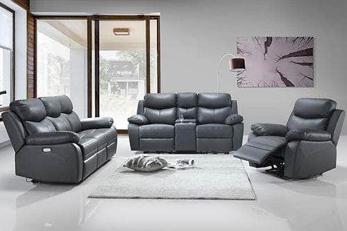 Whitby 3-Piece Power Reclining Sofa Set - Leather Match Loveseat & Chair with 2 Color Options | Perfect for Living Room, Home Theater & Family Gatherings