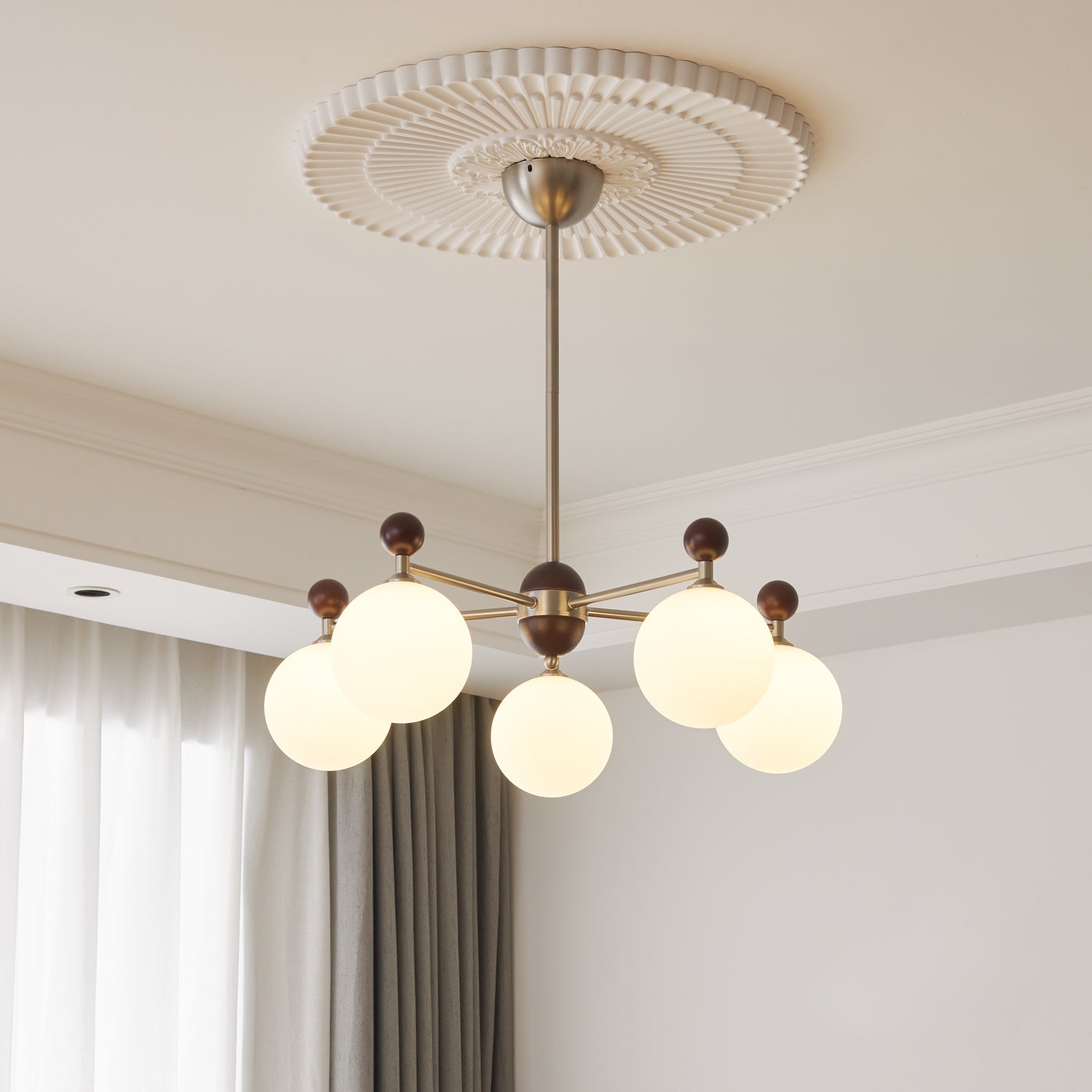 Ecliptica Crystal Chandelier - Modern Luxury Ceiling Light Fixture for Dining Room, Living Room & Bedroom Decor | Elegant Lighting for Home & Wedding Venues