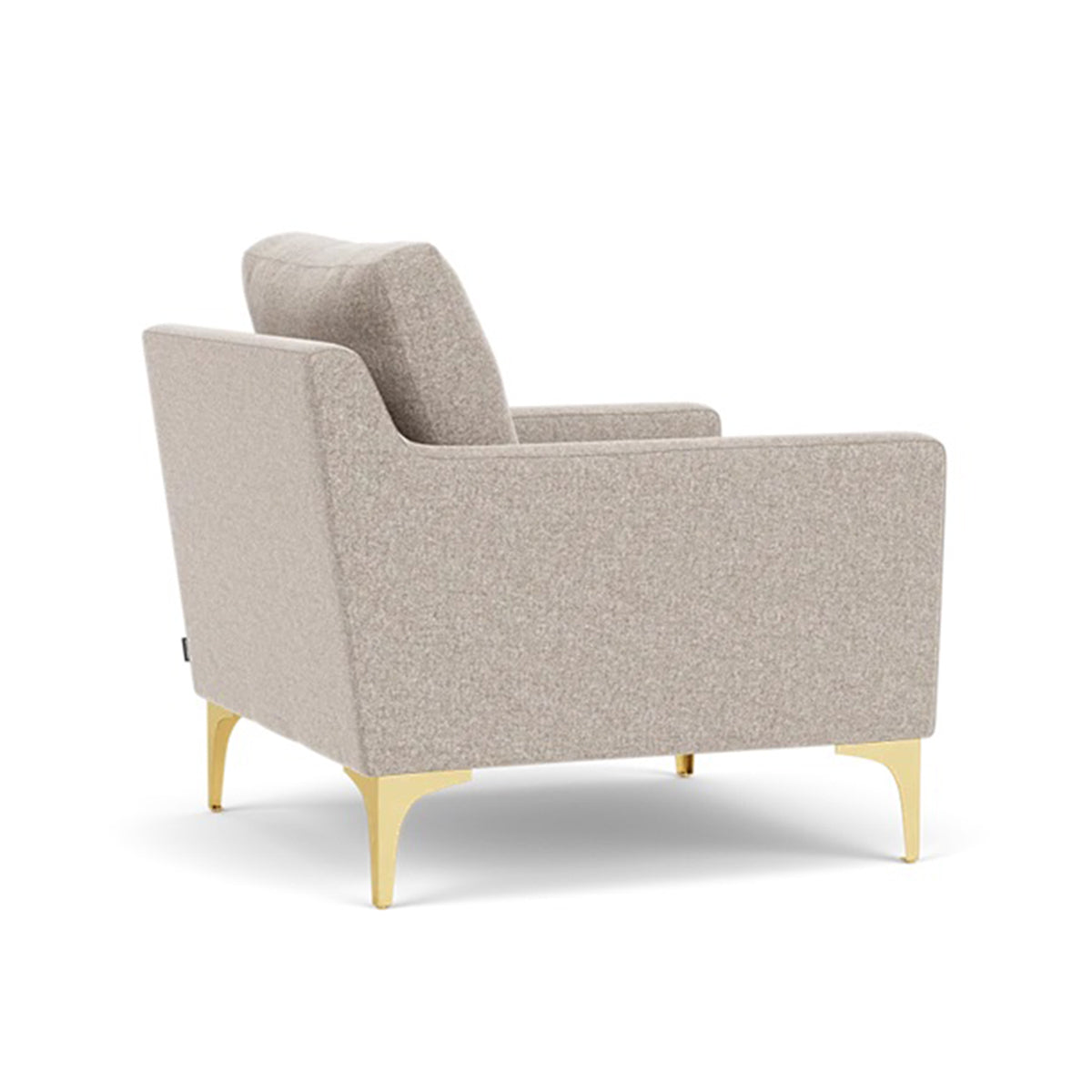 Astha Fabric Armchair - Modern Upholstered Accent Chair for Living Room, Bedroom & Office - Comfortable Lounge Chair with Soft Fabric & Sturdy Frame