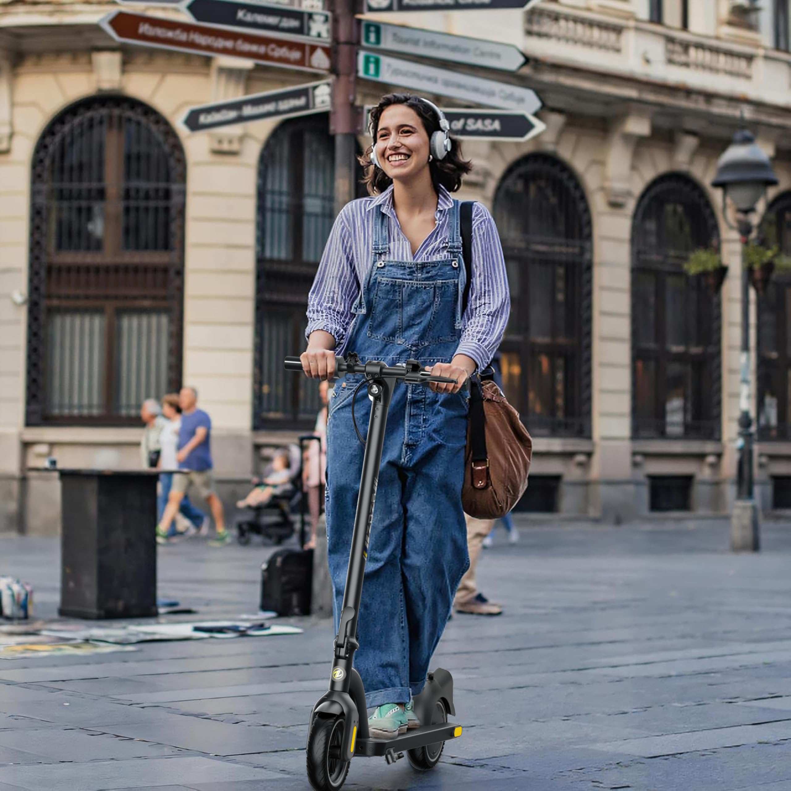 ZD01 Electric Scooter for Adults - 500W Peak Motor, 19 MPH Speed & 12-15 Mile Range | 8.5