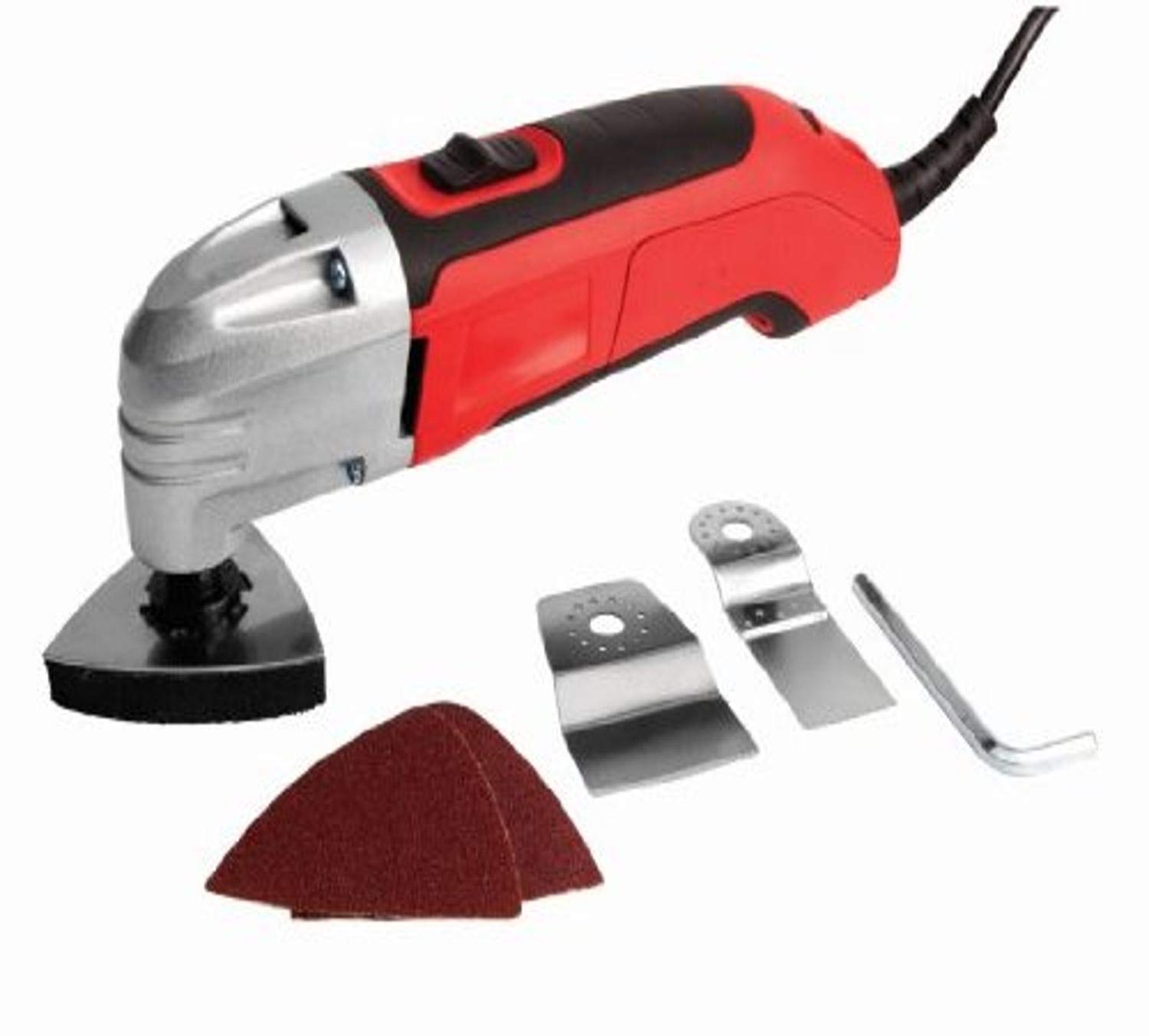 Performance Tool W50081 Variable Speed Oscillating Multi-Tool Kit with 6 Accessories - Perfect for Cutting, Sanding, Grinding & Scraping DIY Home Improvement Projects
