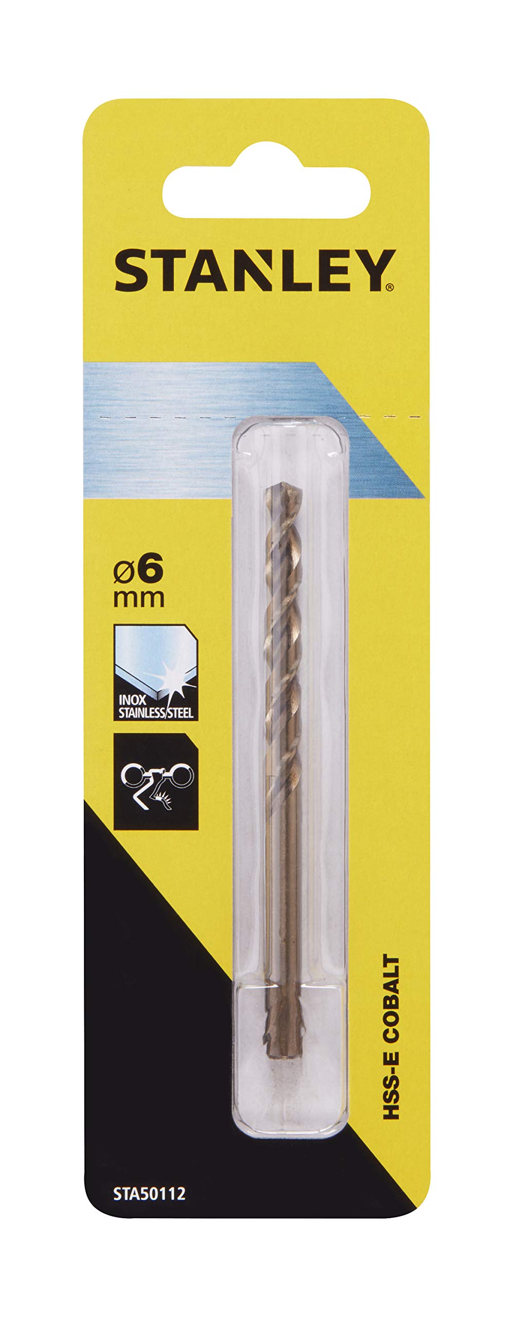 Stanley STA50112-QZ Cobalt Alloy High-Speed Steel (HSS-E) Drill Bit Set - Metal Drilling Bits with Cylindrical Shank for Professional & DIY Projects - Perfect for Metalworking, Woodworking, and Home Repairs