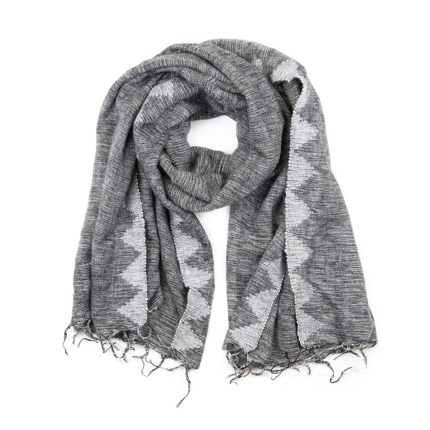 Authentic Himalayan Cashmere Shawl Wrap - Classic Gray for Women & Men - Perfect for Winter, Travel, and Gift Giving