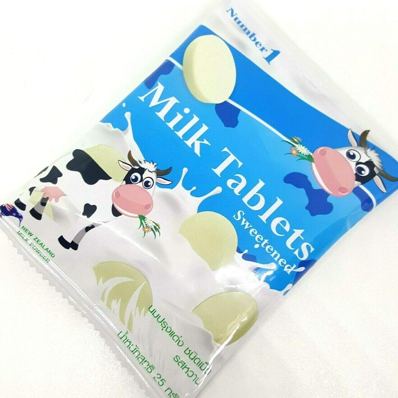 (25g x 6 Packs) Sweetened Milk Tablet Candy - Healthy Aromatic Snack for Kids & Adults | Perfect for Lunchboxes, Office Treats & Travel Snacks
