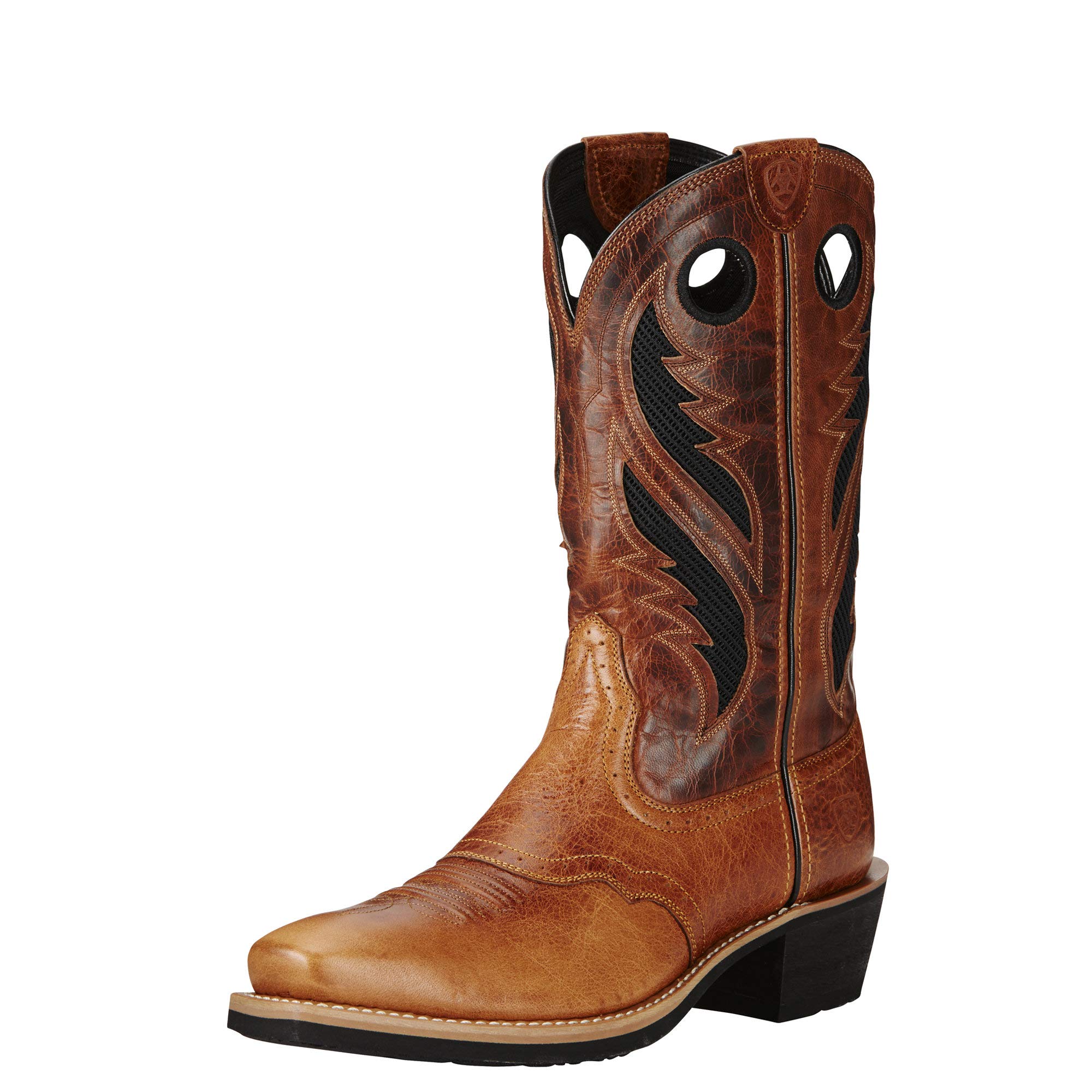 Ariat Men's Heritage Roughstock Venttek Western Boot - Comfortable Cowboy Boots for Riding, Work & Outdoor Activities