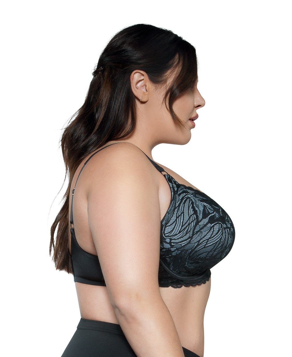 Parfait Charlotte Lace Unlined Bra - Comfortable Wireless Bralette for Women | Seamless Soft Cup Bra for Everyday Wear | Perfect for Yoga, Lounging & Light Support
