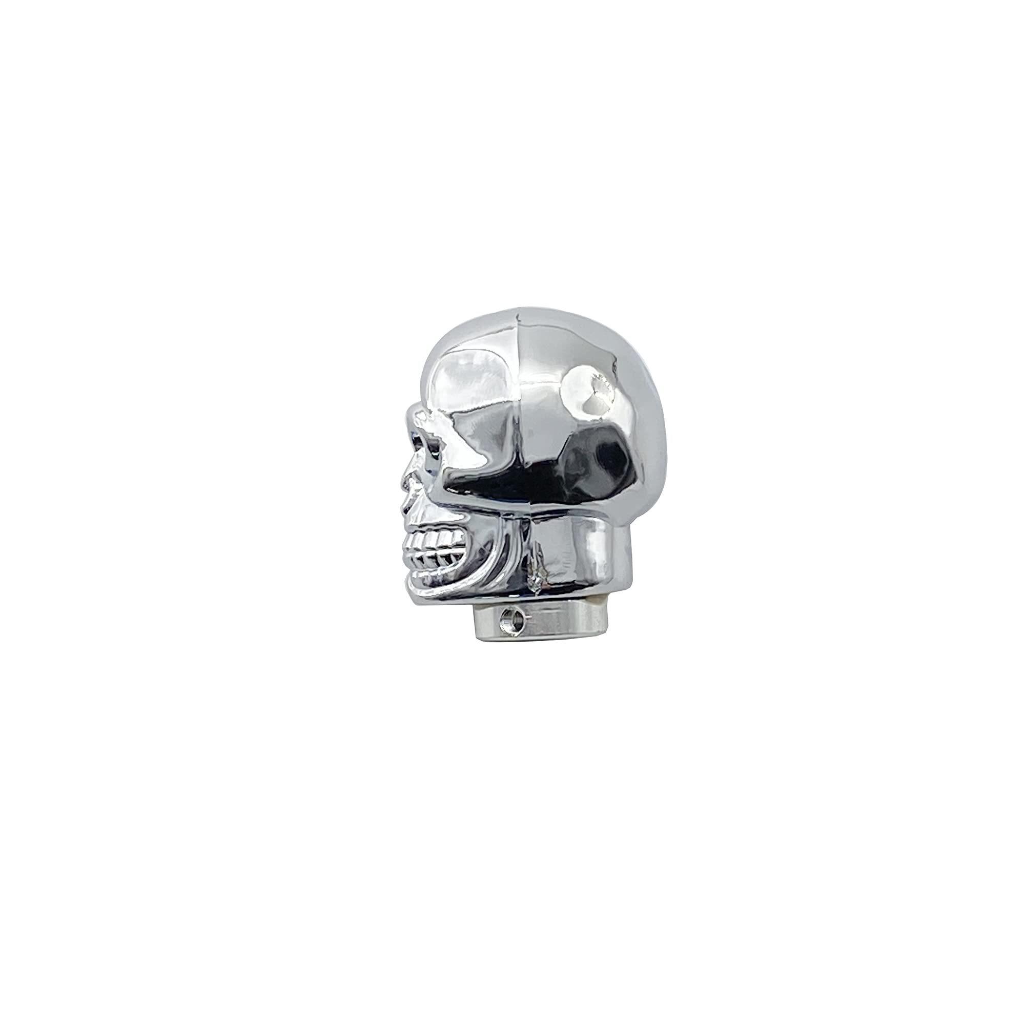 SKE/X Skull Knob with Red Eyes - Chrome Plated Car Gear Shift Knob for Custom Cars, Motorcycles & Trucks - Perfect for Hot Rods, Rat Rods & Biker Builds