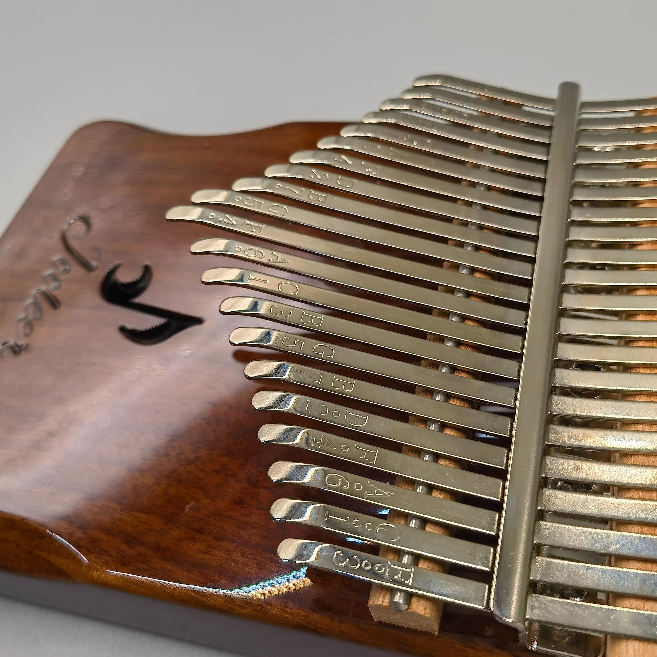 21-Key Solid Wood Kalimba Thumb Piano with Tuning Hammer, Finger Covers & Key Stickers - Portable Mbira Instrument with Carrying Case & Phone Holder - Perfect Gift for Kids, Adults & Beginners - Ideal for Music Therapy, Relaxation & Home Decor