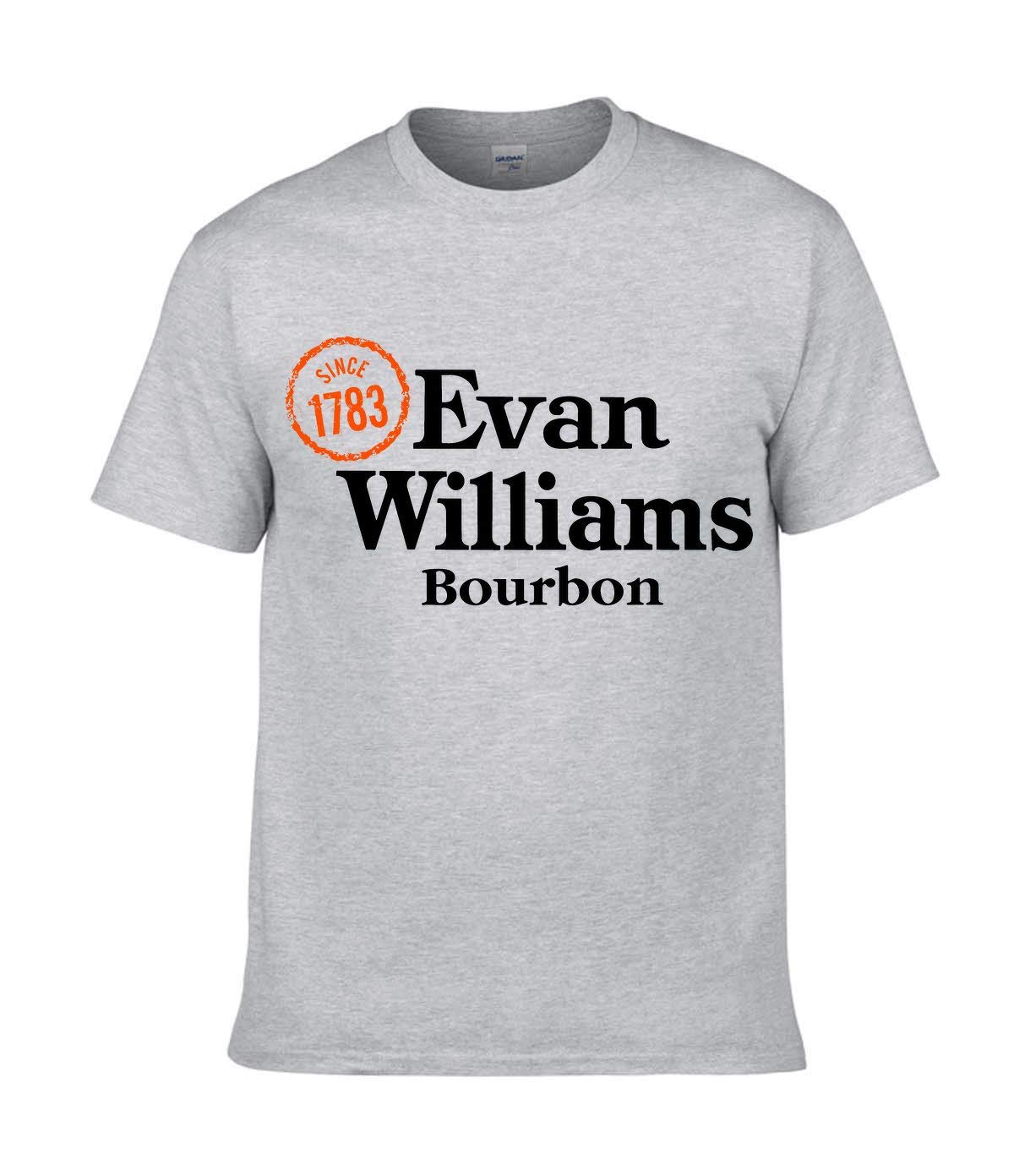 Evan Williams Bourbon Whiskey T-Shirt for Men - Premium Whiskey Lover Gift - Perfect for Bourbon Tasting Events & Casual Wear