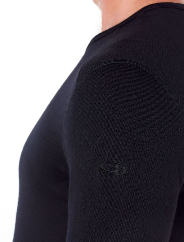 Icebreaker 260 Tech LS Crew Men's Merino Wool Base Layer - Warm & Breathable for Hiking, Skiing & Outdoor Activities
