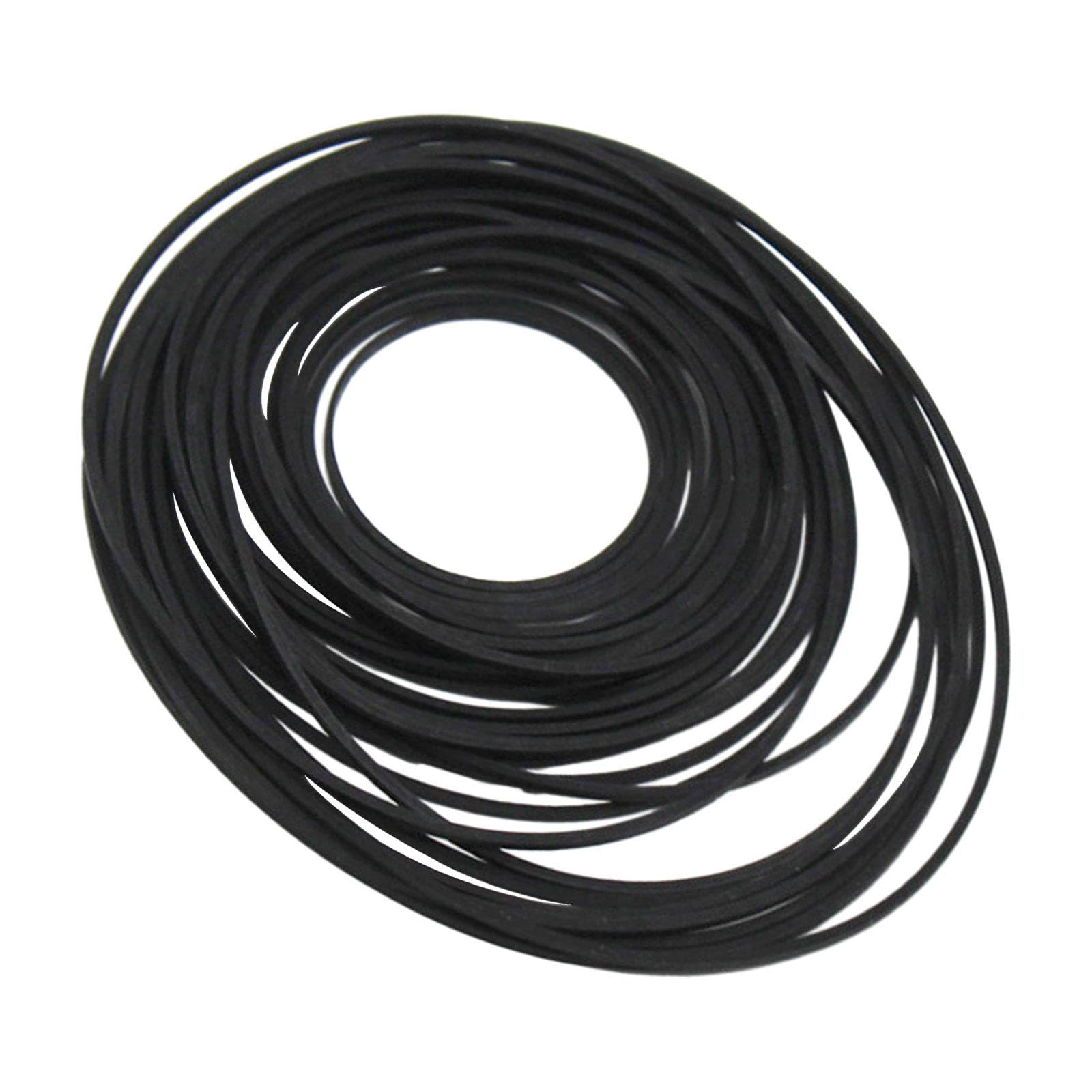 Harayaa Lightweight Robot Drive Belt, 28-Pack Round Rubber Pulley Bands for DIY Robotics, Automation, and 3D Printer Projects – Perfect for Makers, Engineers, and STEM Education