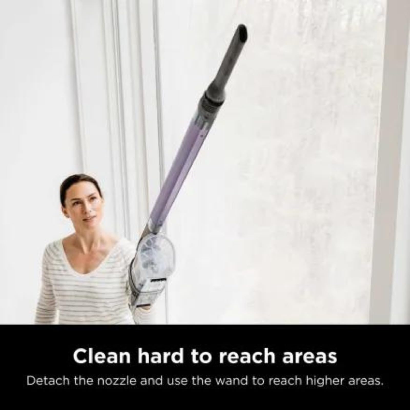 Shark IX141 Pet Cordless Stick Vacuum Cleaner - XL Dust Cup, Lavender (Renewed) | Lightweight for Hardwood Floors & Pet Hair Removal | Perfect for Home Cleaning & Pet Owners