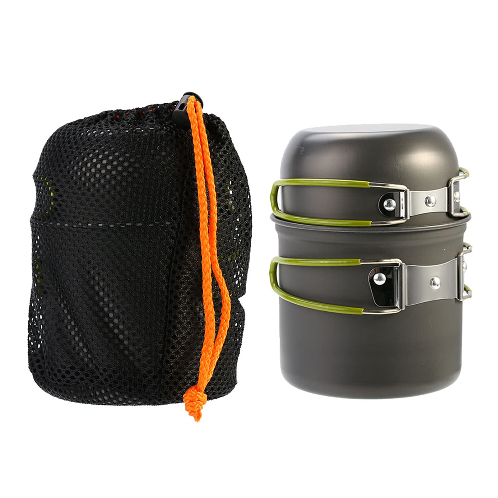 **Portable Camping Cookware Set - Lightweight Backpacking Pot & Pan for Outdoor Hiking, Picnic & Survival Gear | Compact Cooking Kit for Campers & Adventurers**