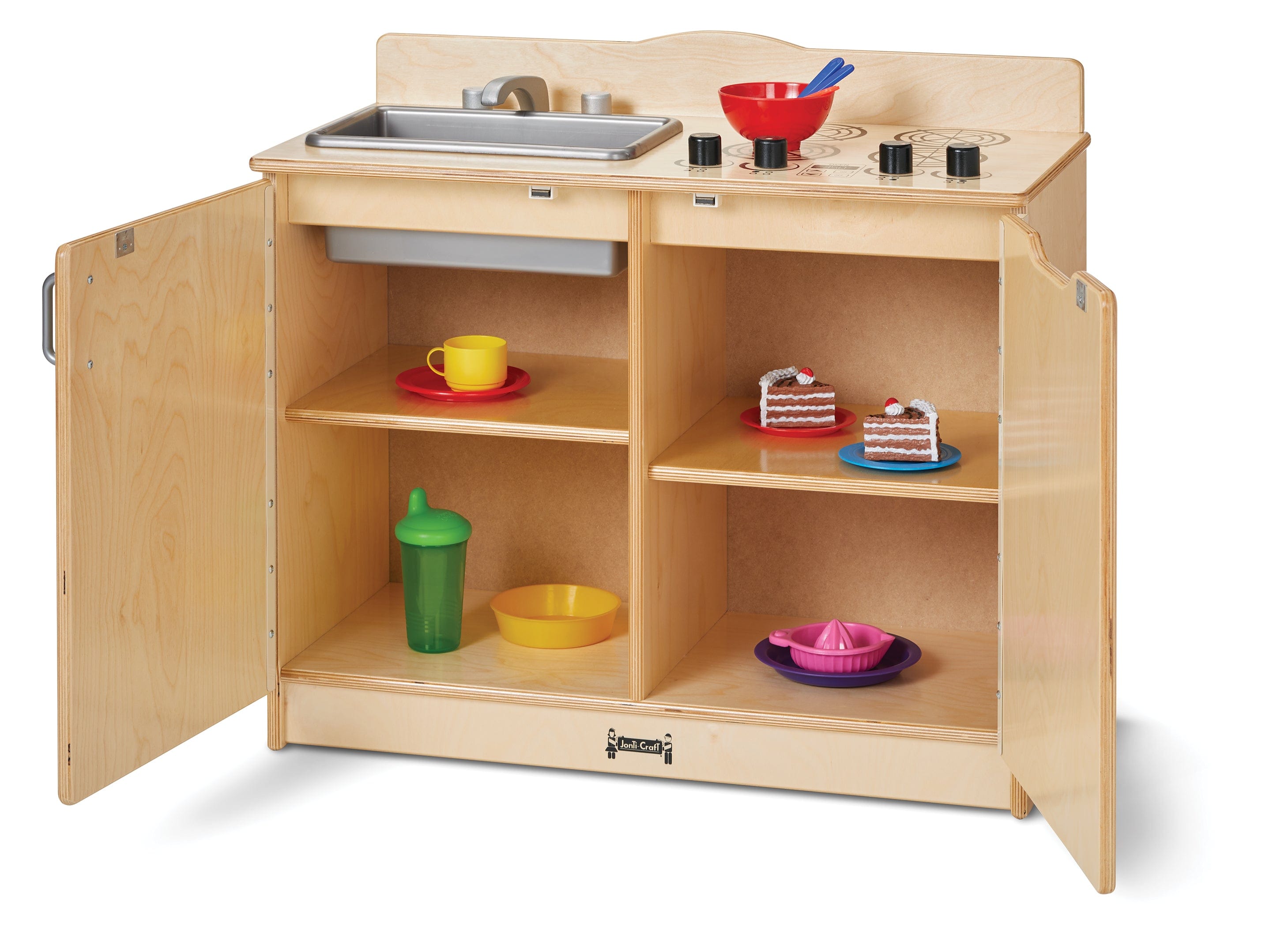 Jonti Craft 2-in-1 Kitchen Playset for Kids - Pretend Play Cooking Toy with Sink & Stove - Perfect for Preschool Learning & Indoor Toddler Activities