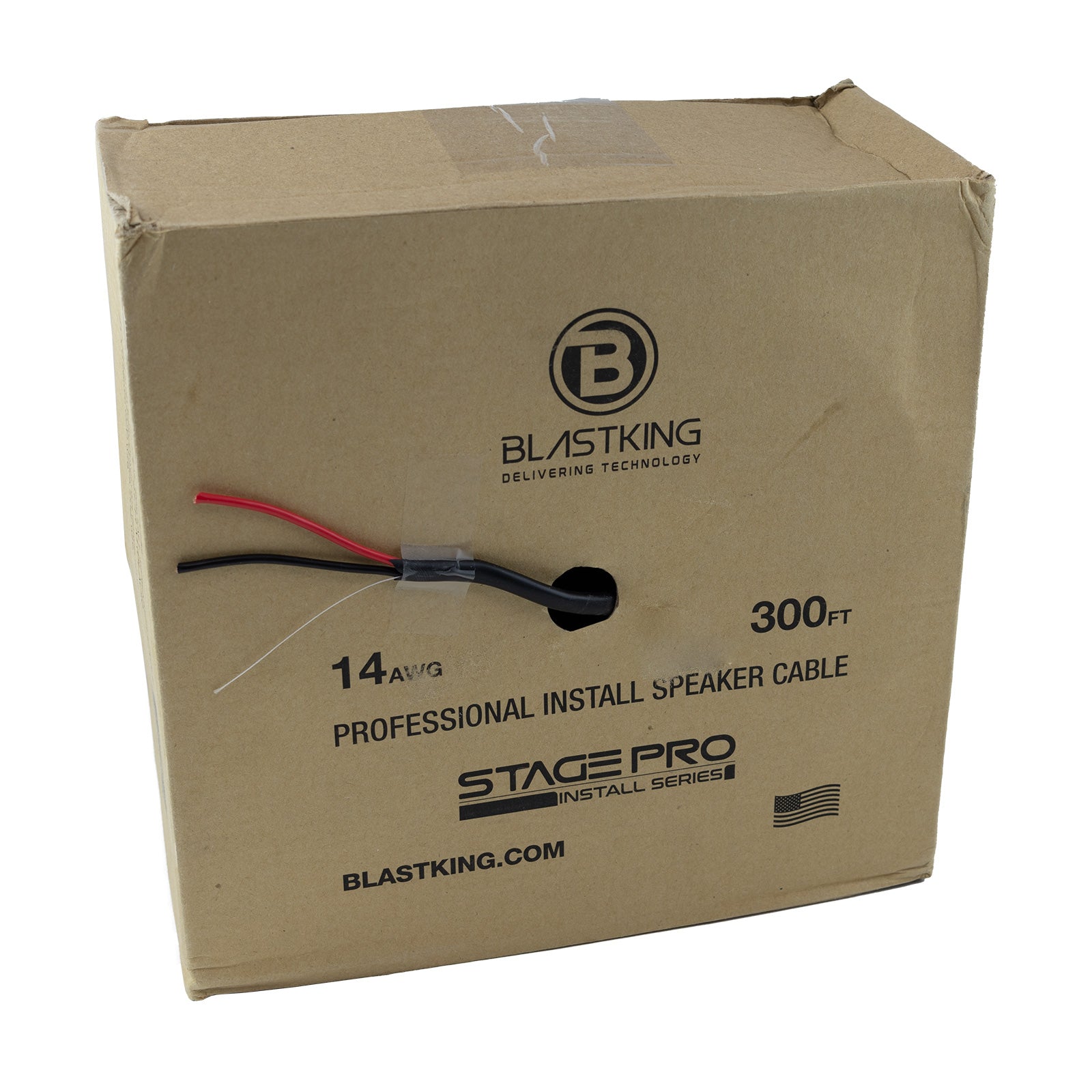 Blastking SPI 2X14 14 AWG 2 Conductor Professional Install Speaker Cable - High-Quality Audio Wire for Home Theater, Studio & Car Audio Systems