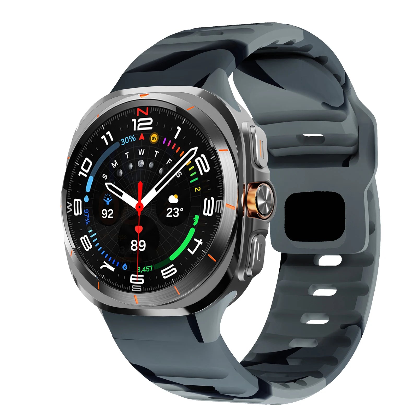 Durable Silicone Bands for Samsung Galaxy Watch Ultra - Sport, Fitness & Outdoor Activity Replacement Straps