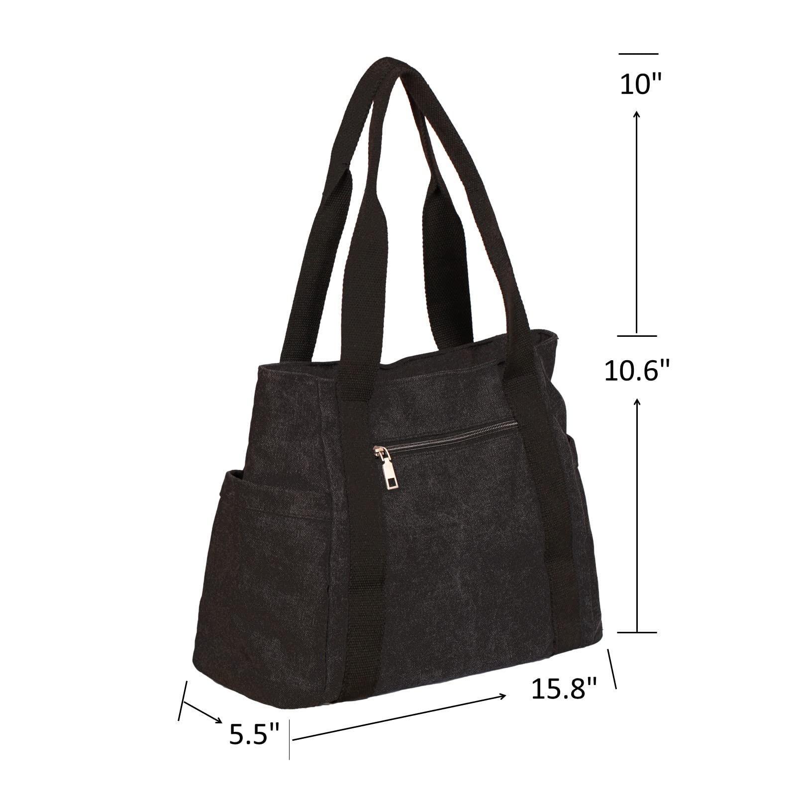 Stylish Women's Travel Handbag with Zipper & Multiple Pockets - Medium Size Work Tote & Beach Purse - Perfect for Commuting, Vacation & Daily Use