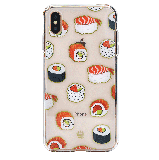 Clear iPhone Case for Sushi Lovers - Slim Protective Phone Cover for iPhone 12/13/14 Pro Max - Perfect for Foodies, Japanese Cuisine Enthusiasts & Sushi Restaurant Visits