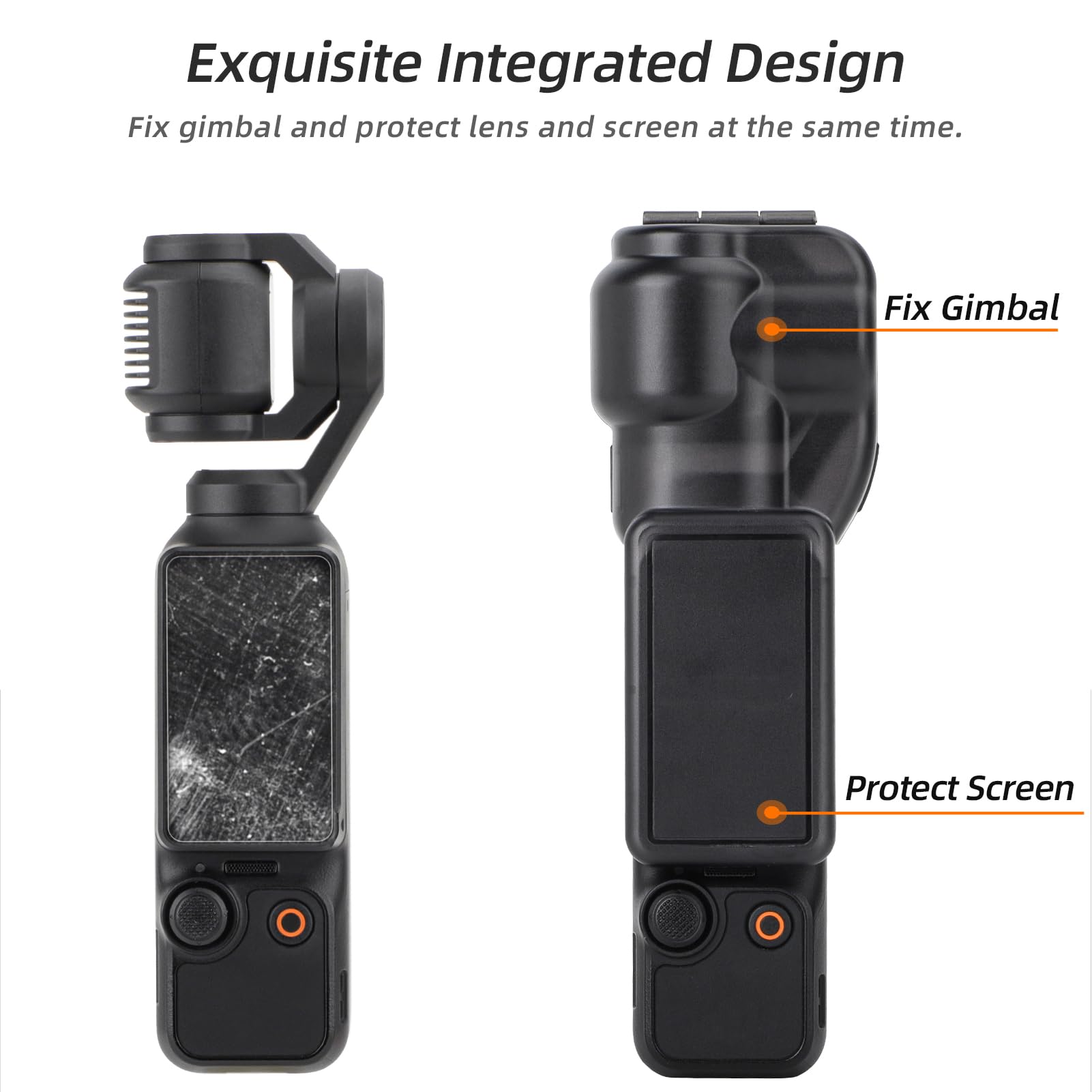 **DJI Osmo Pocket 3 Camera Lens Protector Cap - Gimbal Cover & Screen Guard for Handheld Stabilizer | Perfect for Travel, Vlogging & Outdoor Shooting**