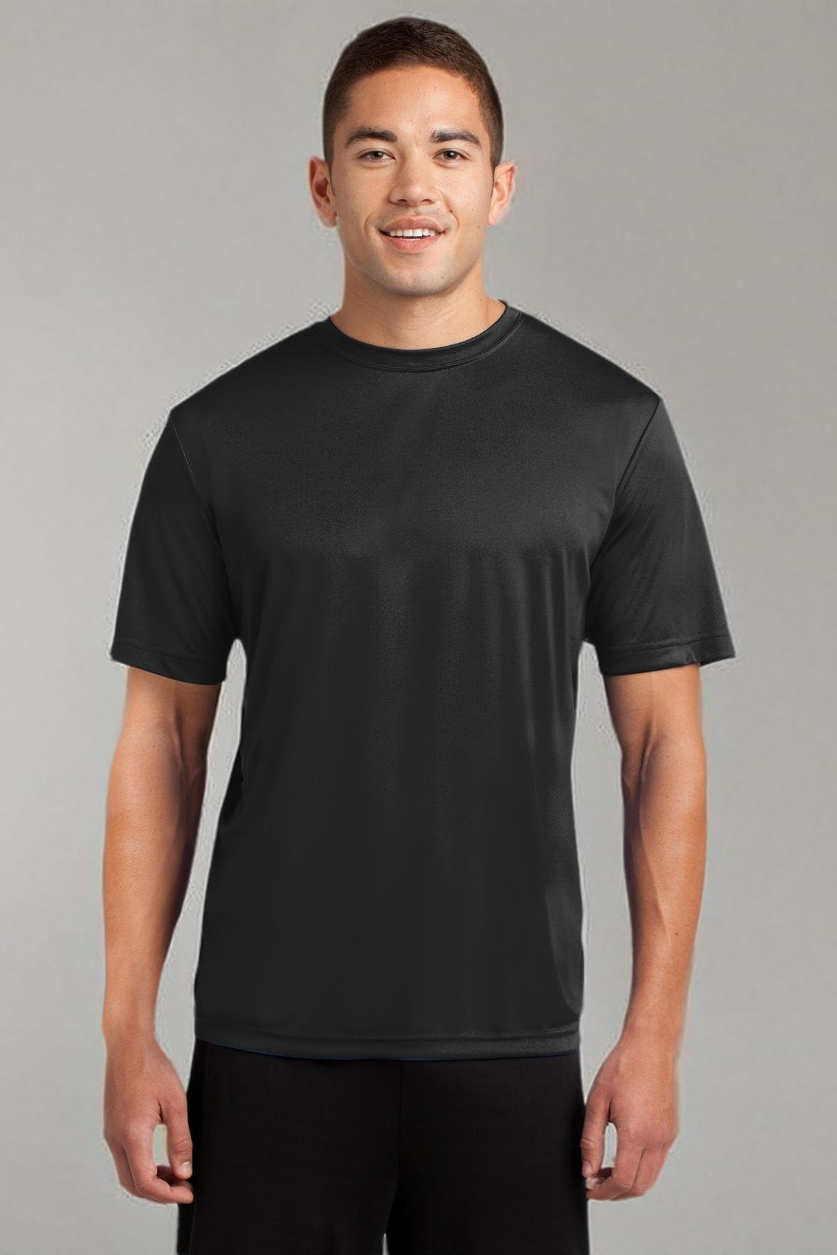 Big and Tall Men's Moisture Wicking Athletic T-Shirt - Breathable Quick Dry Workout Shirt for Gym, Running & Outdoor Activities