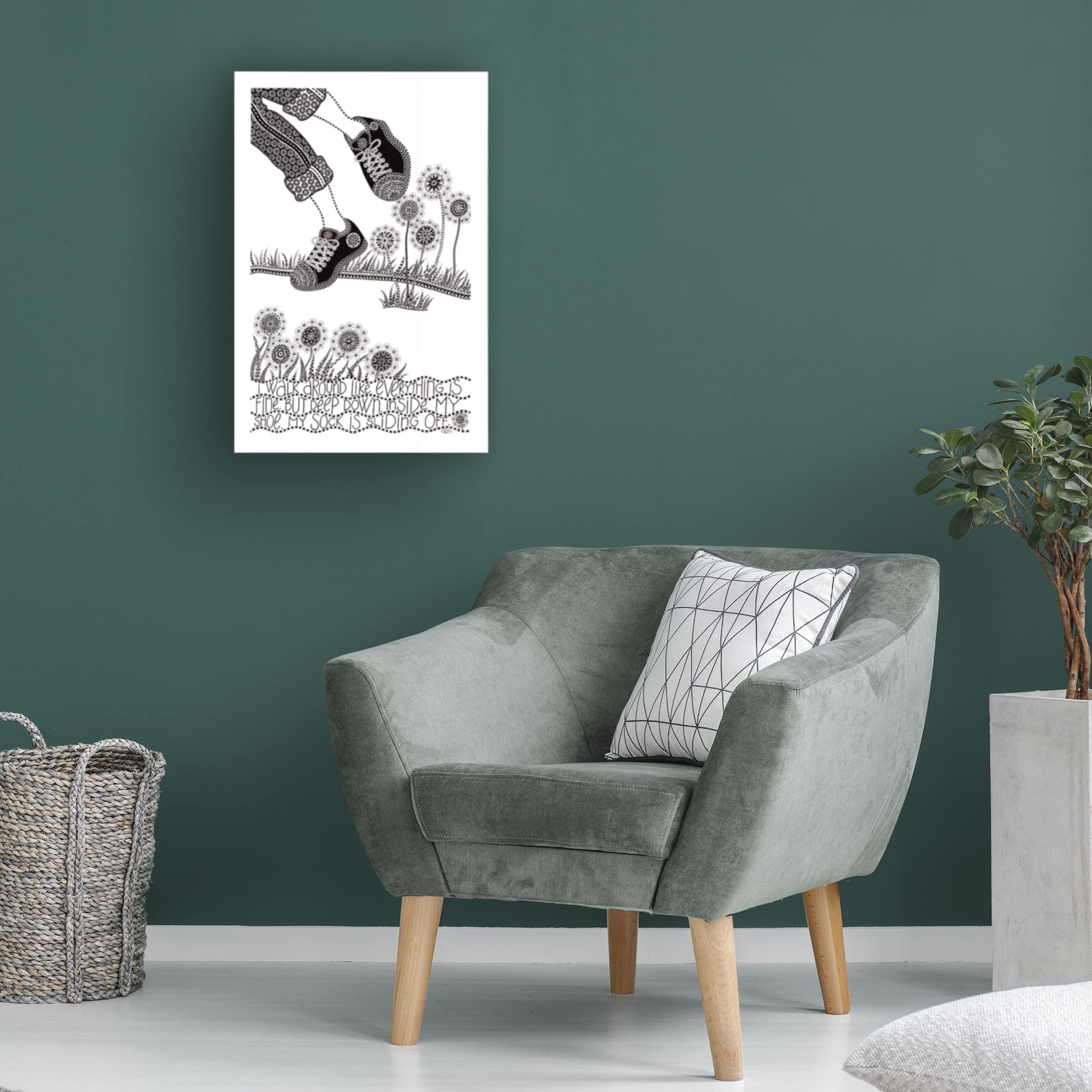 Trademark Fine Art 'Legs' by Siobhan - 22x32 Inch Canvas Wall Art - Modern Home Decor for Living Room, Bedroom & Office