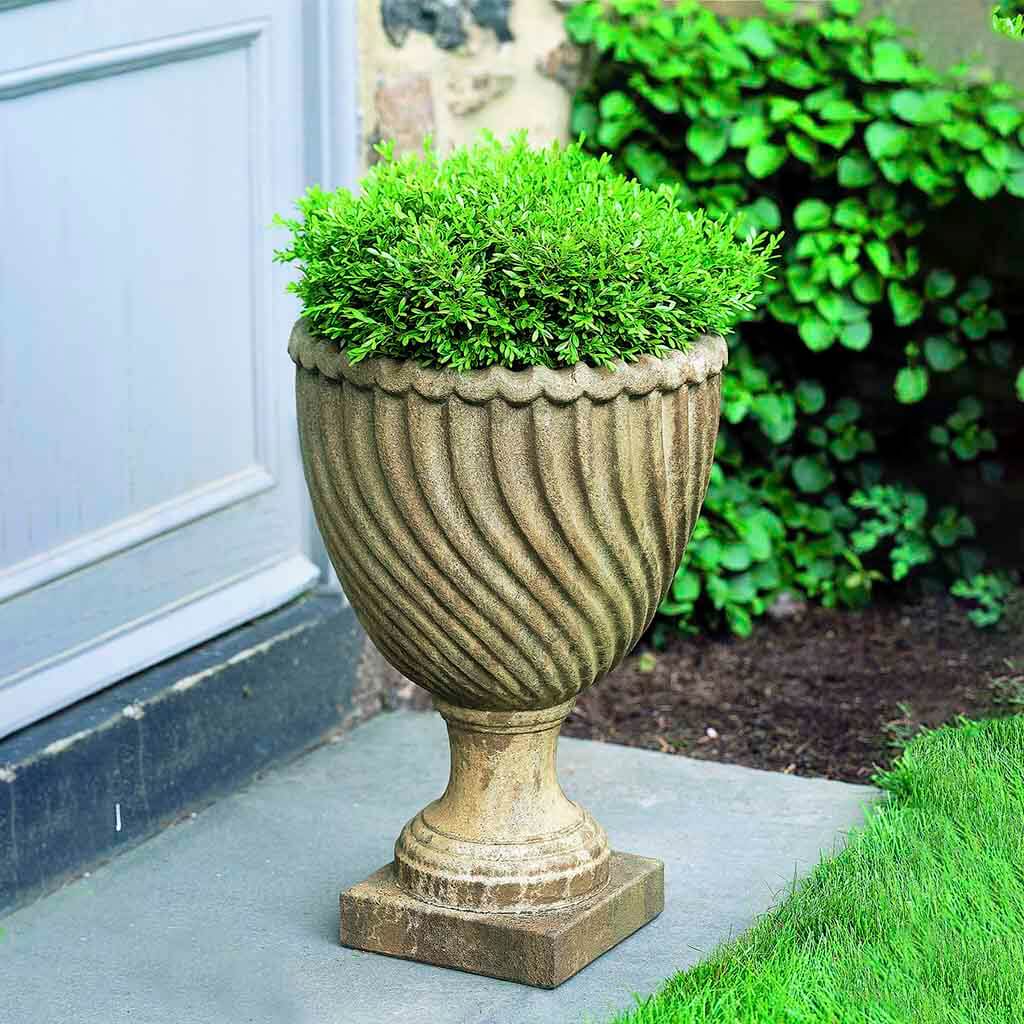 Campania International Ravenna Urn - Elegant Garden Urn for Outdoor Decor, Memorials & Planters | Perfect for Patios, Cemeteries & Home Landscaping