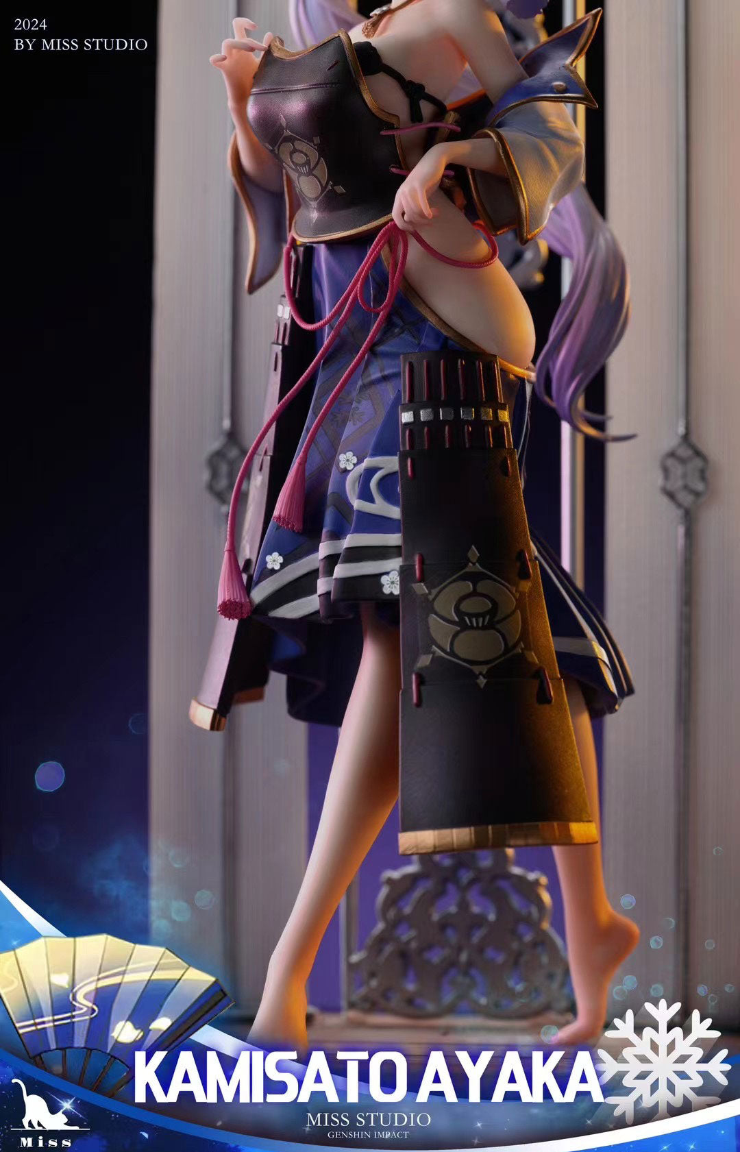 Genshin Impact Kamisato Ayaka Cosplay Costume - Miss Studio Official Licensed Outfit for Anime Conventions & Halloween Cosplay