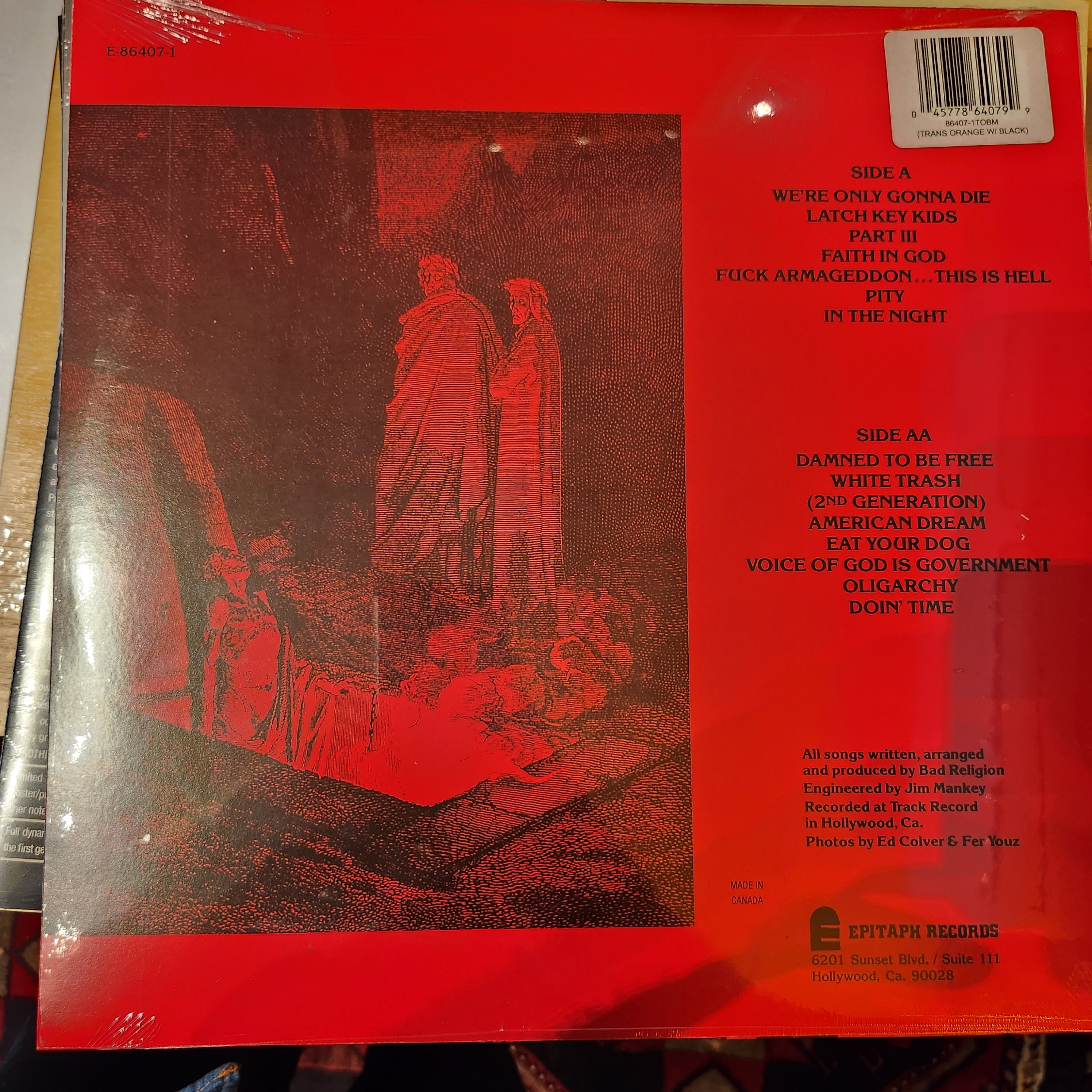 Bad Religion - How Could Hell Be Any Worse Limited Edition Red Vinyl LP | Punk Rock Album | Perfect for Collectors & Music Enthusiasts